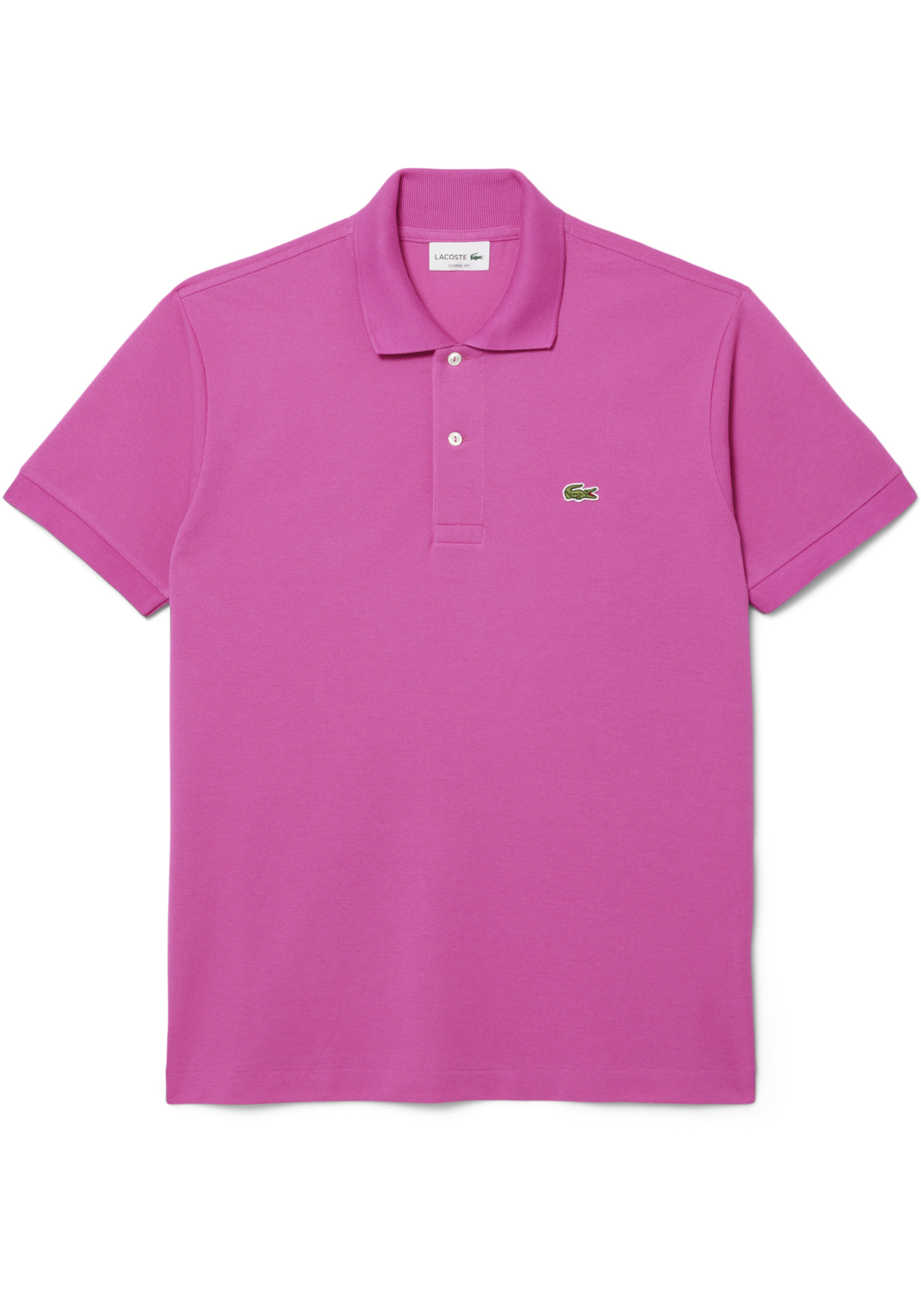 Lacoste Classic Fit polo, malva fuchsia roze