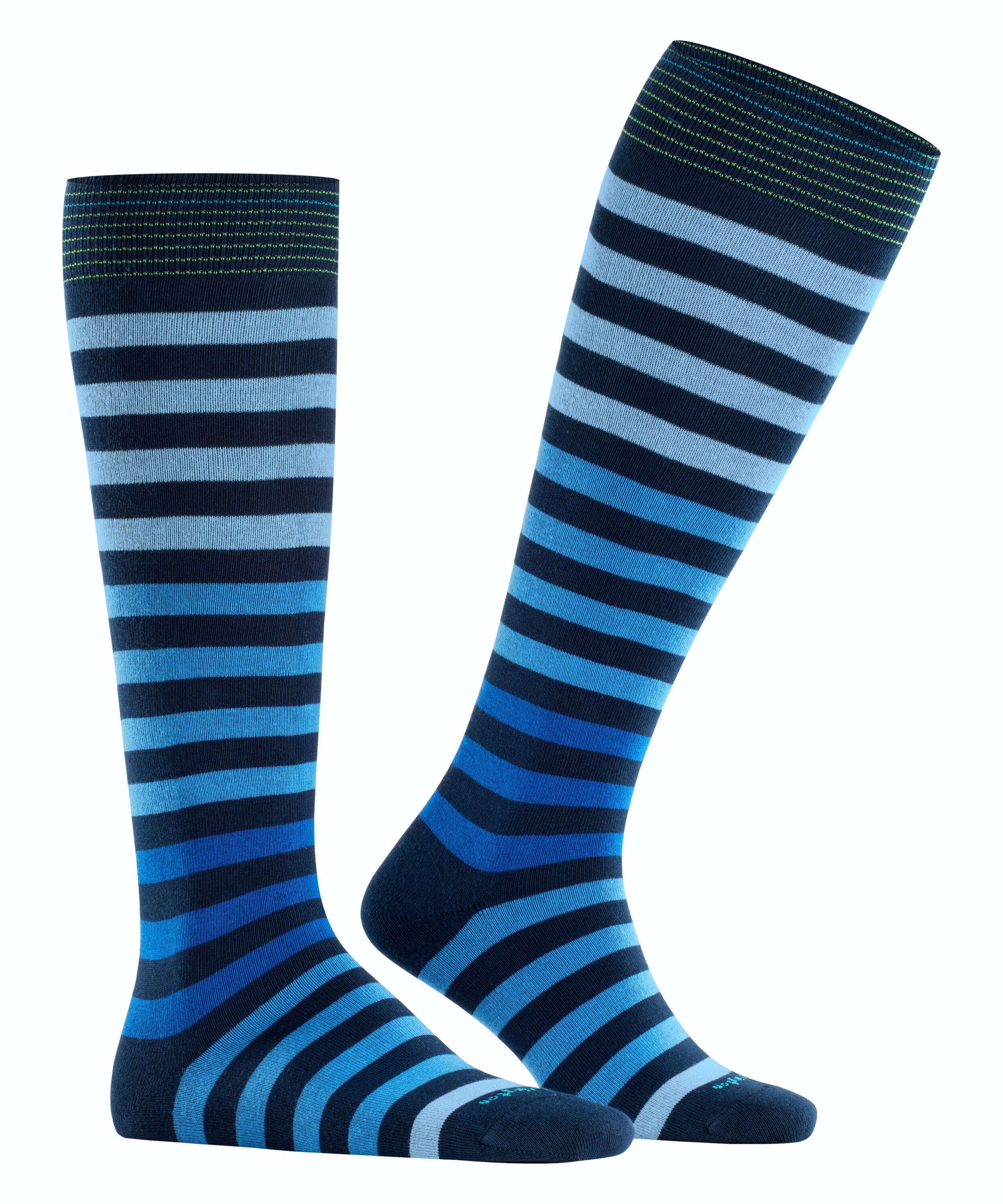 Burlington Blackpool heren kniekousen, blauw (marine)