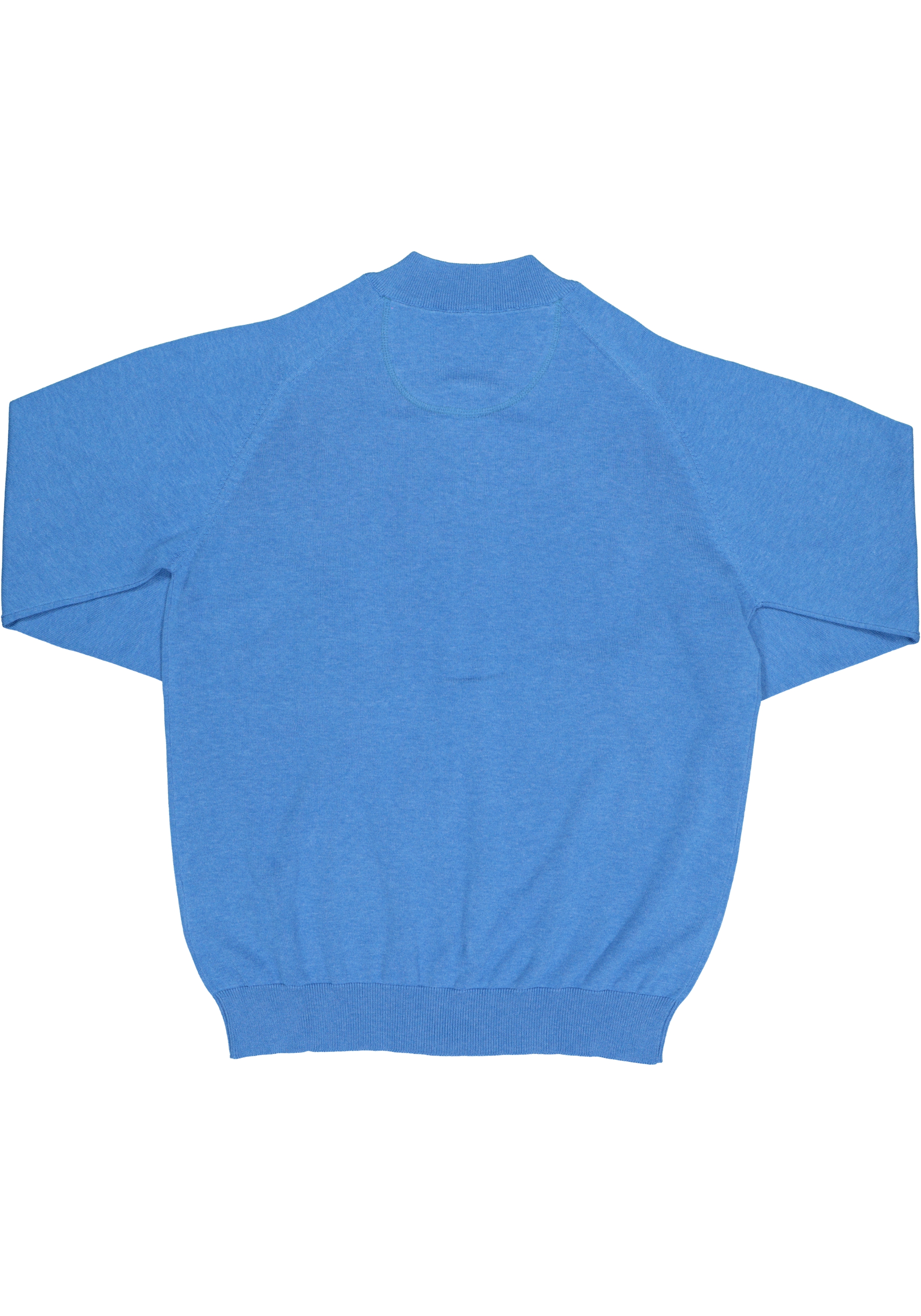 CASA MODA heren vest katoen, met rits, kobalt blauw