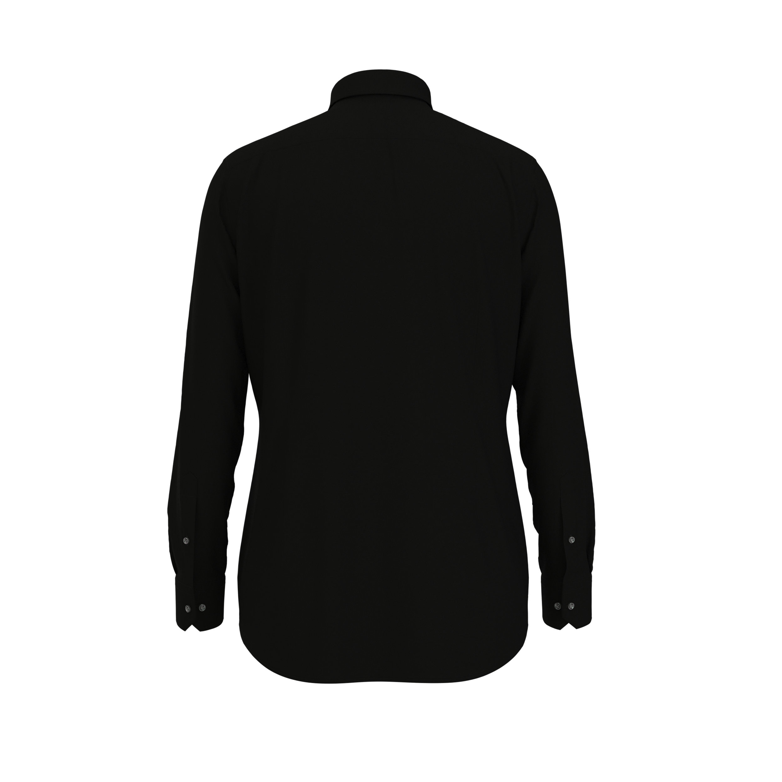 BOSS Hays slim fit overhemd, popeline, zwart