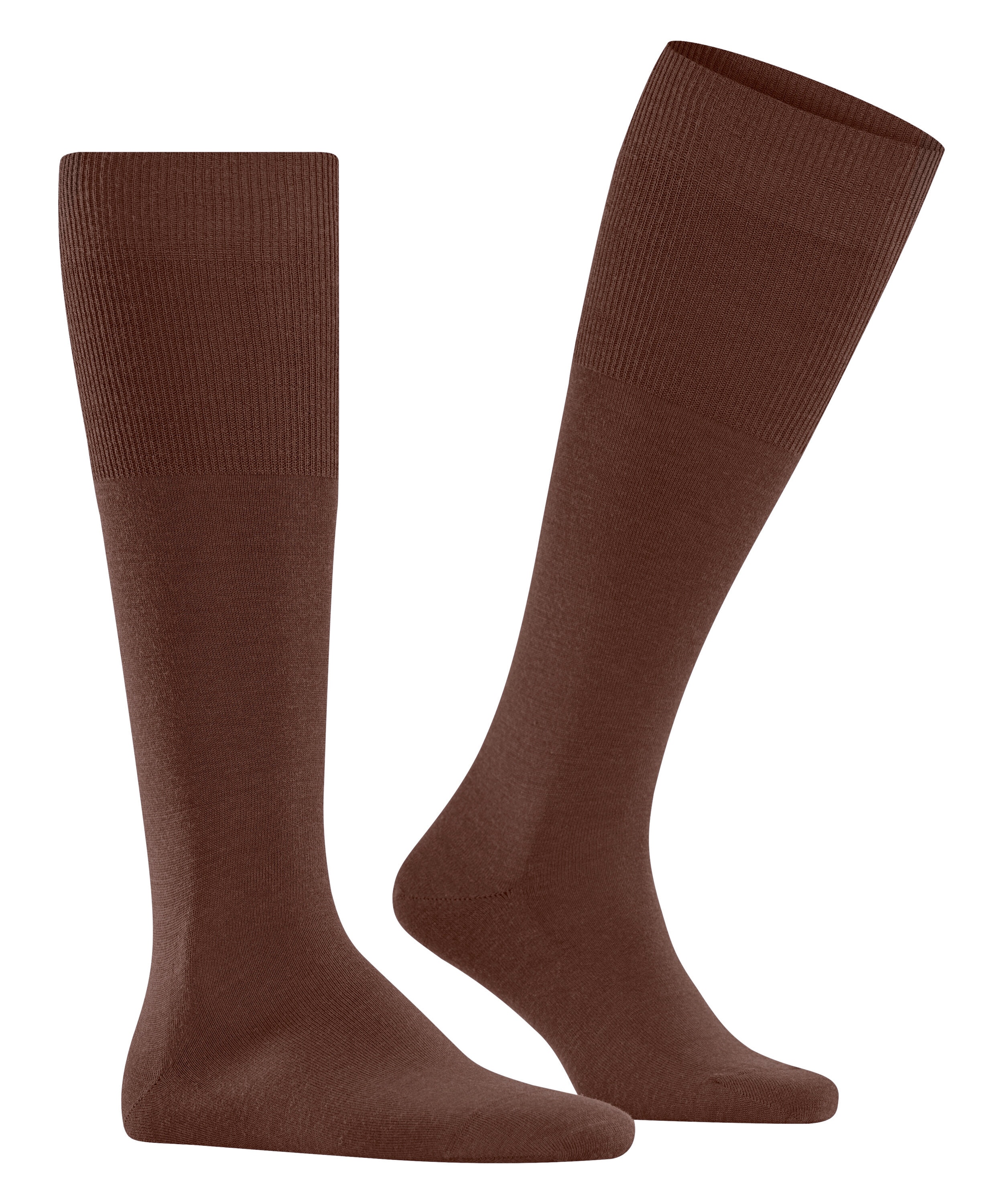 FALKE Airport heren kniekousen, cognac bruin (brandy)