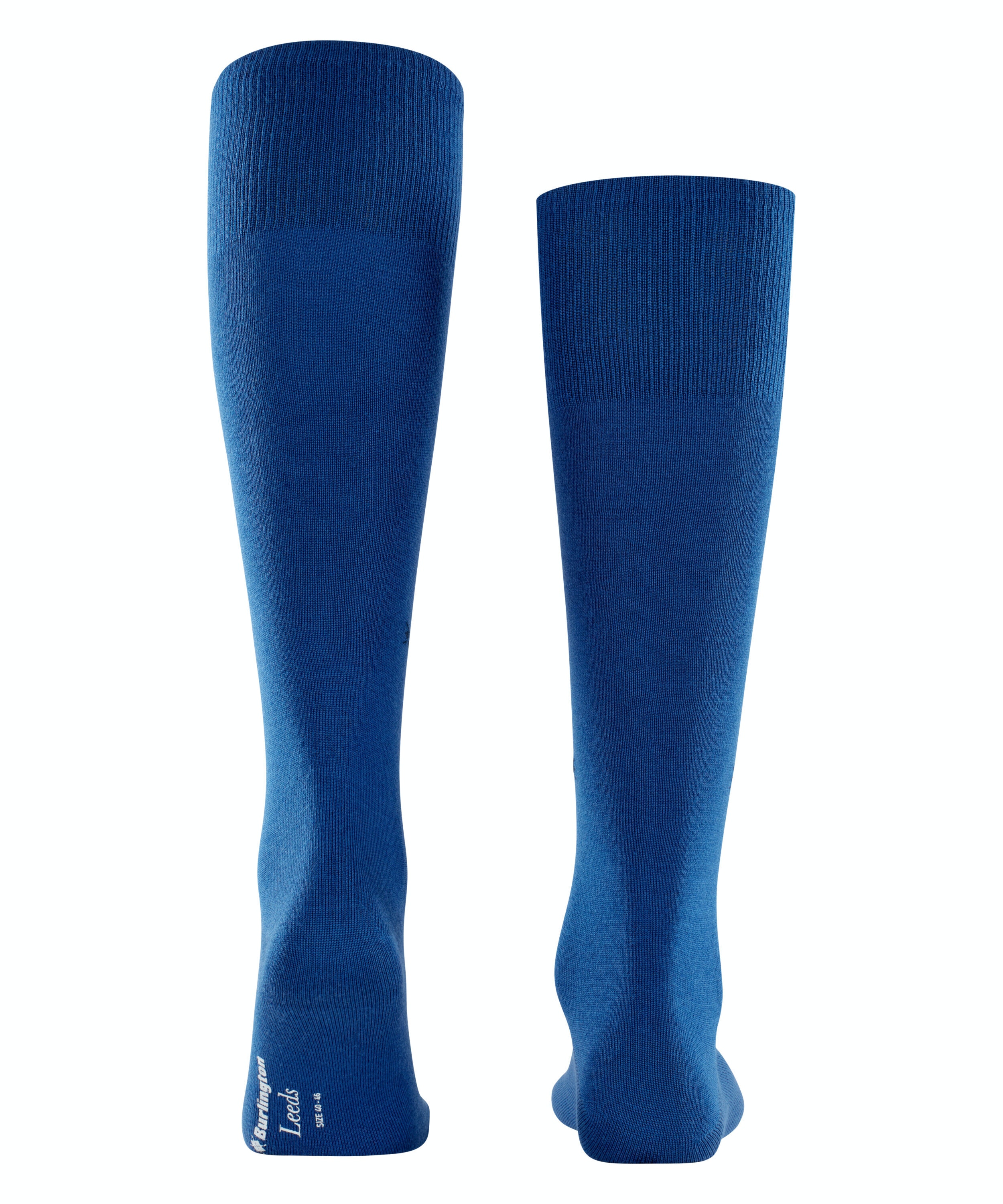 Burlington Leeds heren kniekousen, blauw (royal blue)