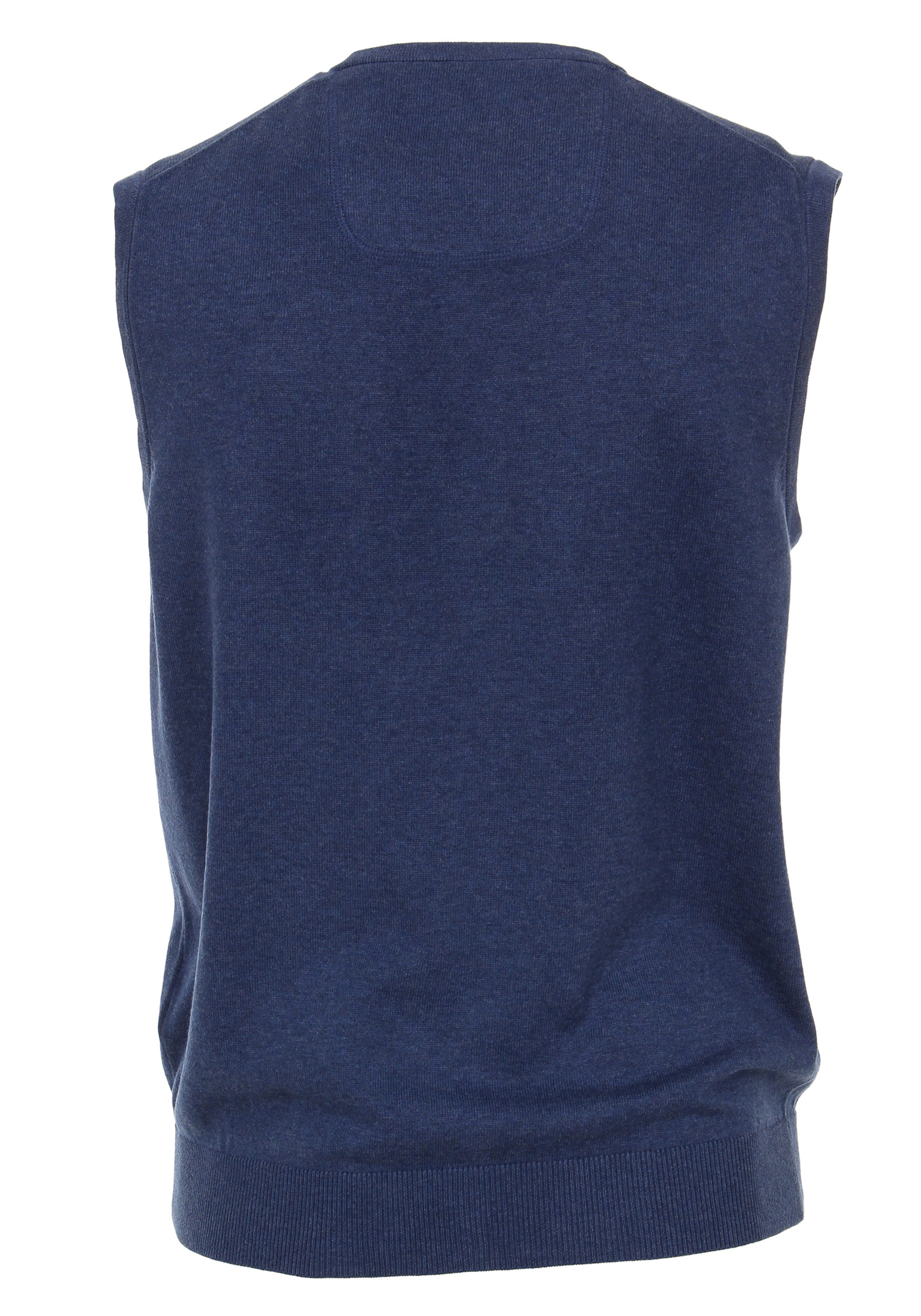CASA MODA heren spencer katoen, V-hals, blauw 
