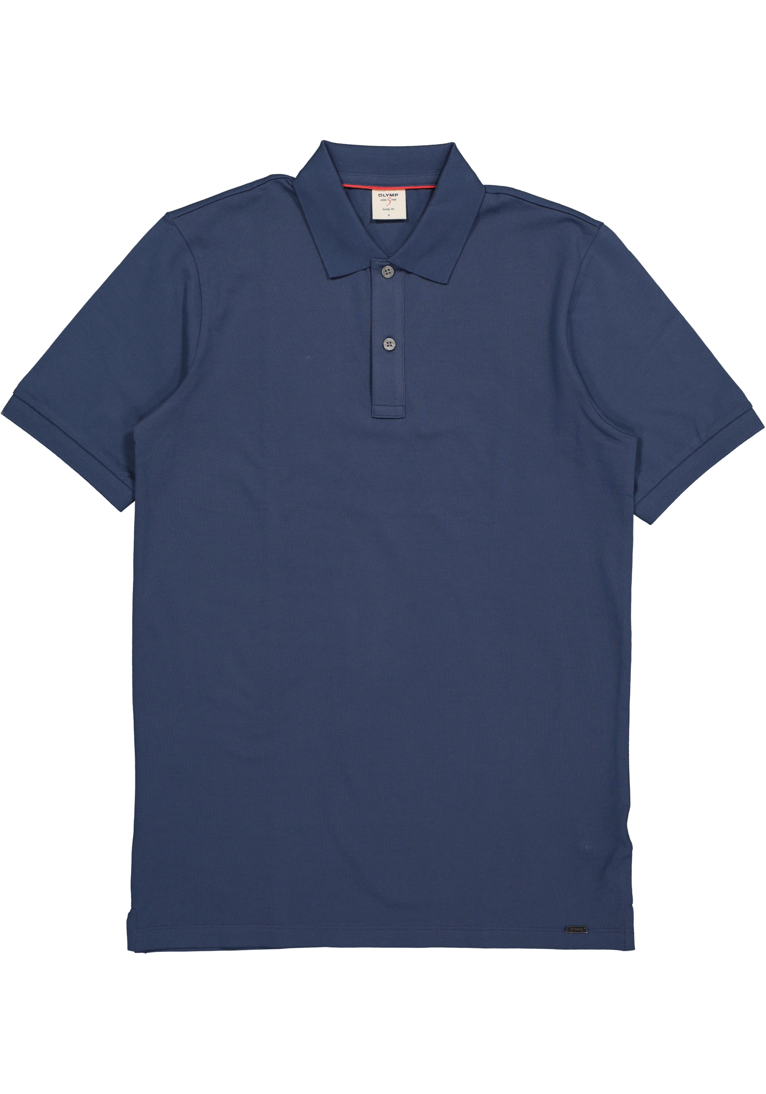 OLYMP Level 5 body fit poloshirt, stretch, rookblauw