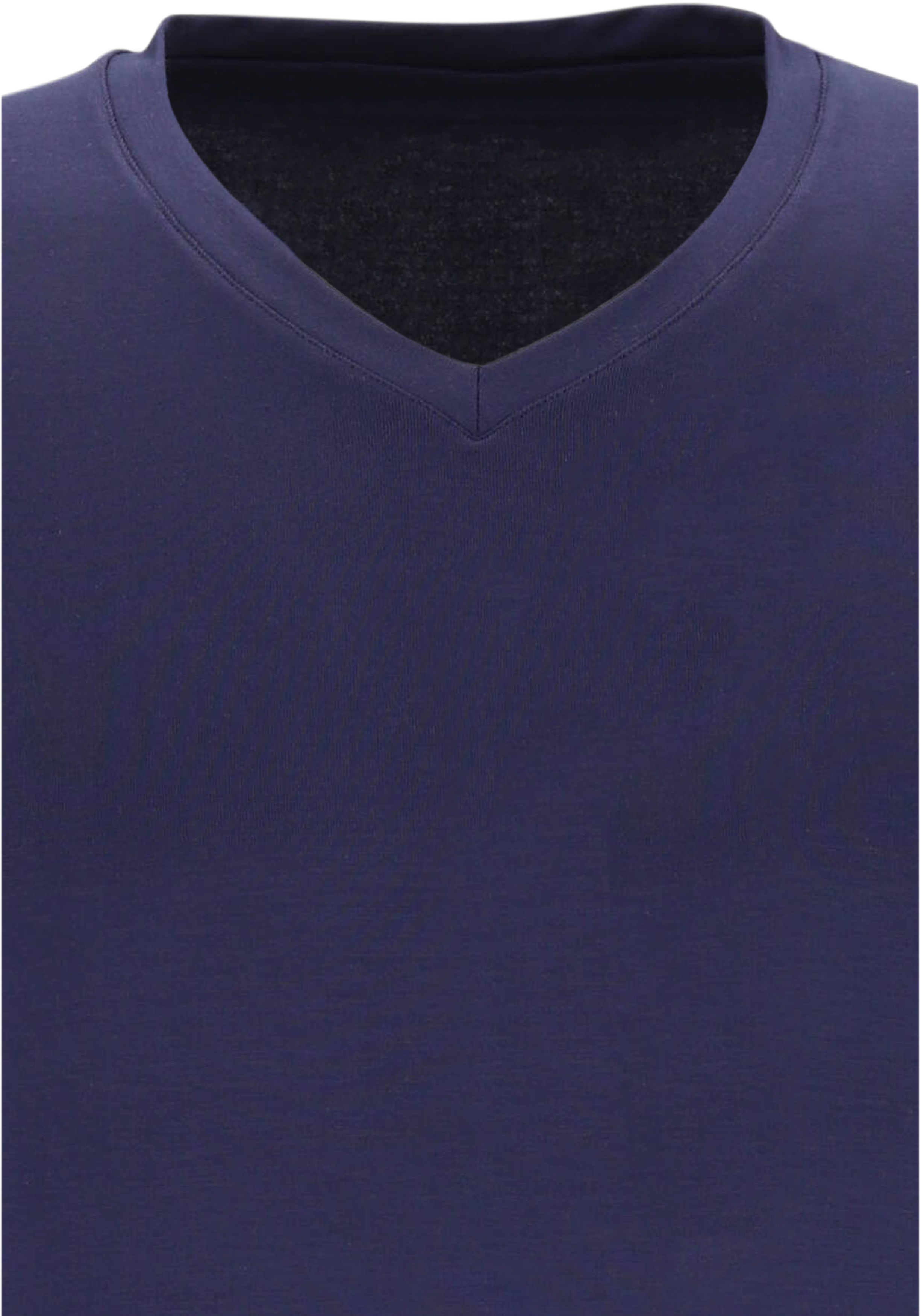 HOM Tencel soft tee-shirt v neck (1-pack), heren T-shirt V-hals, donkerblauw