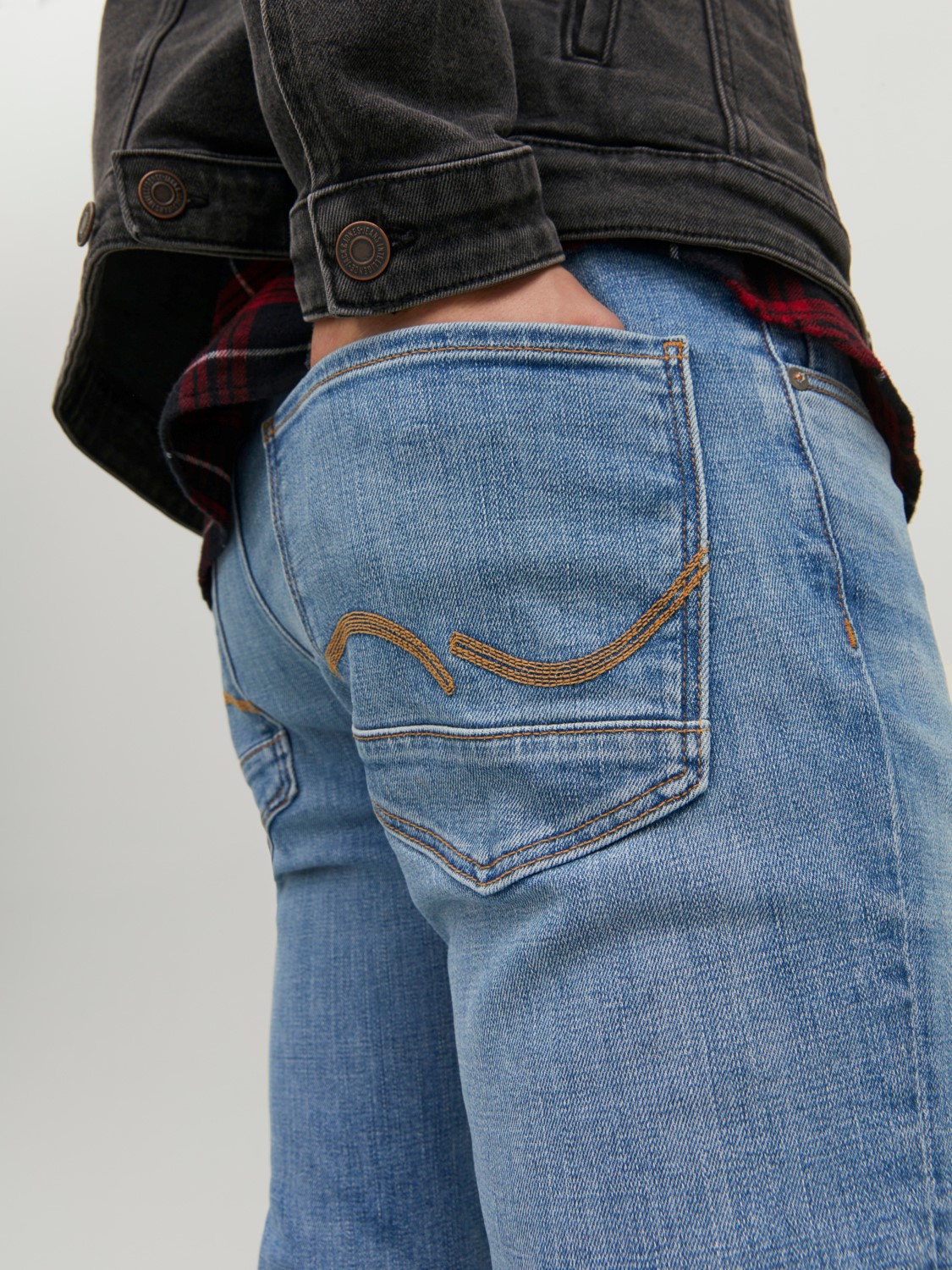JACK & JONES Tim Davis regular fit, heren jeans, denimblauw
