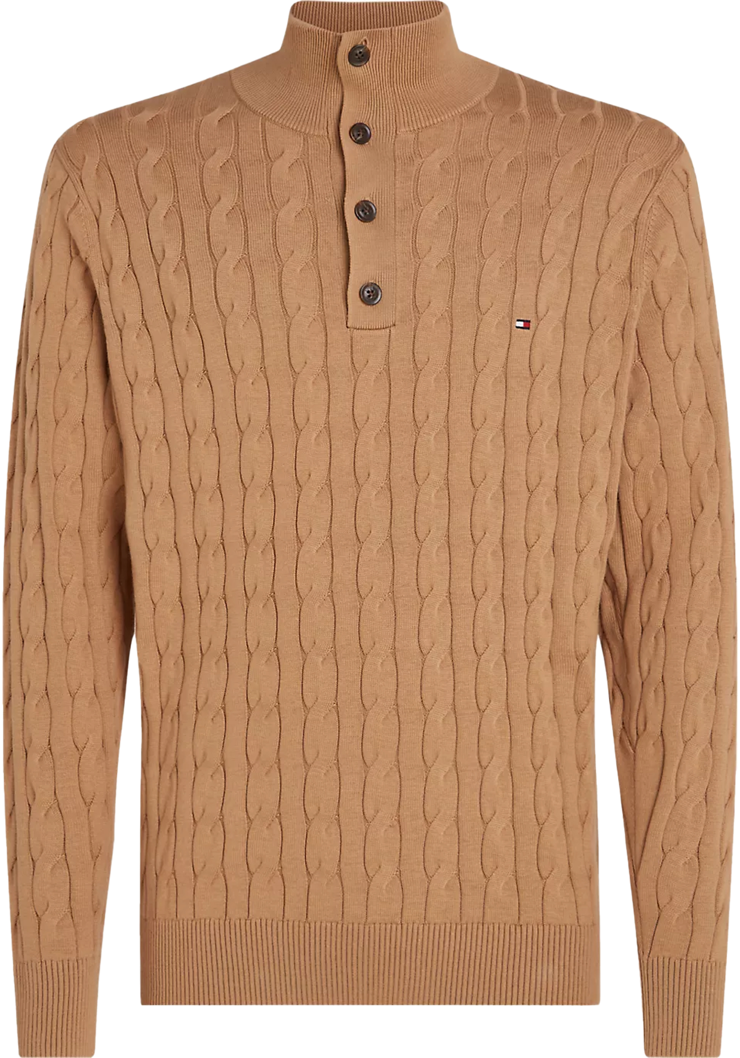 Tommy Hilfiger heren coltrui katoen, camel