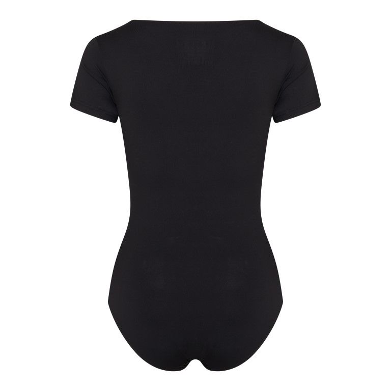 RJ Bodywear Pure Color dames body (1-pack), zwart