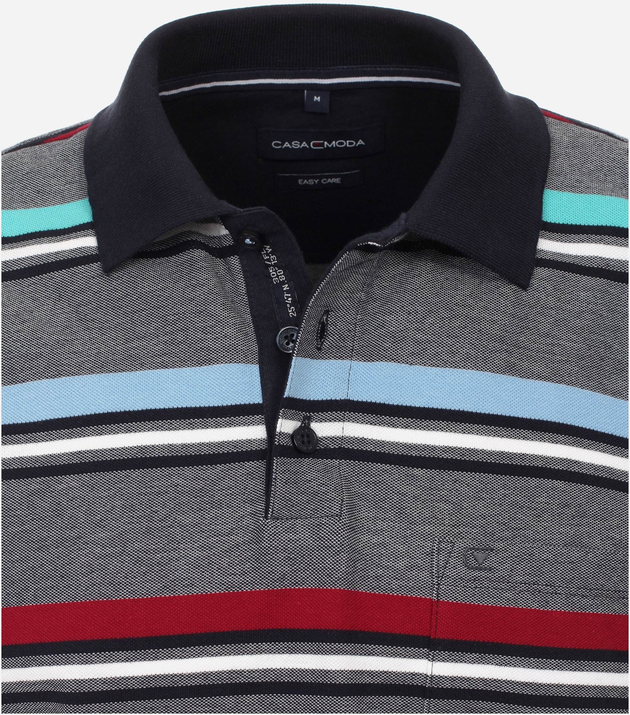 CASA MODA comfort fit heren polo, blauw