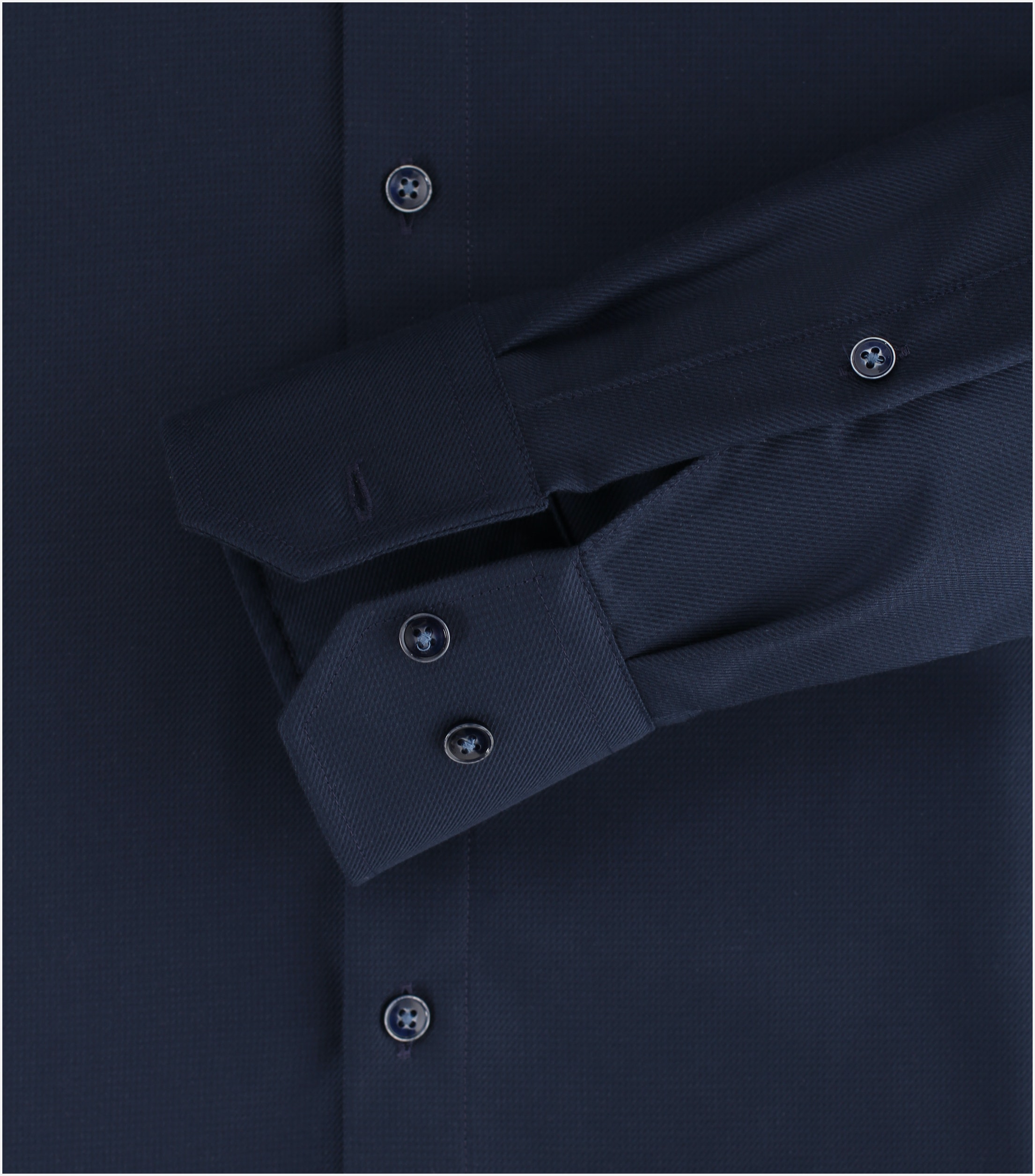 VENTI modern fit overhemd, structuur, blauw