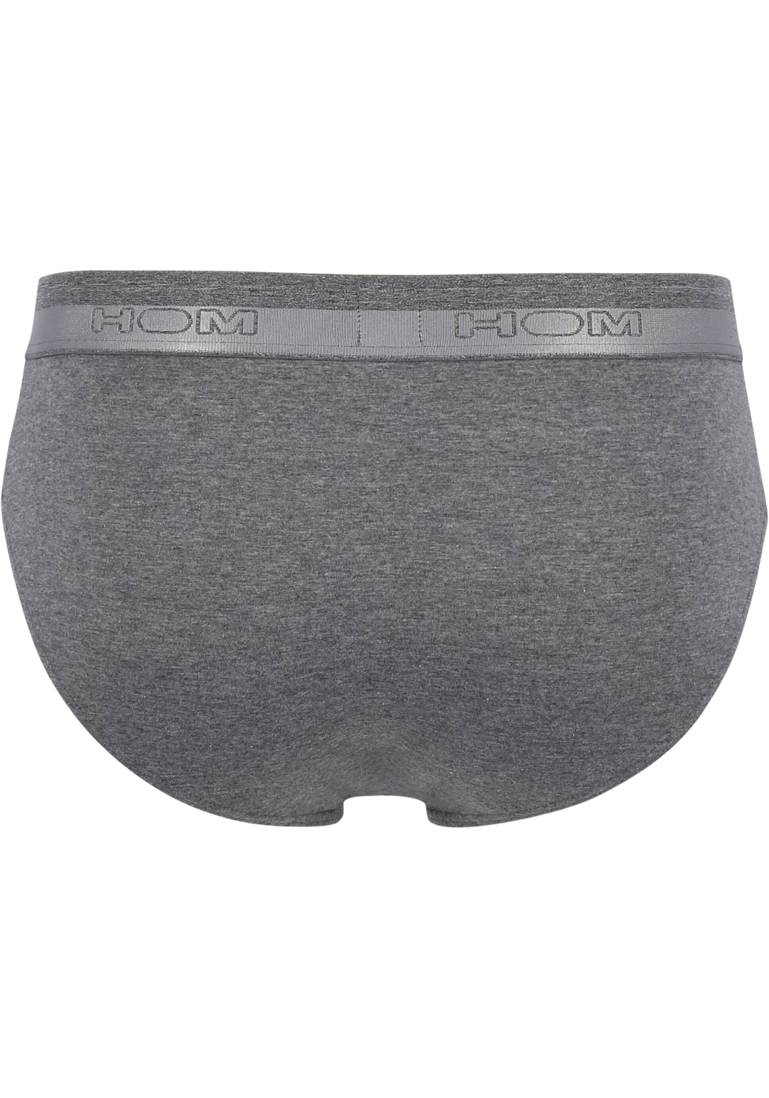 HOM HO1 mini briefs slip (1-pack), herenslip met horizontale gulp, grijs