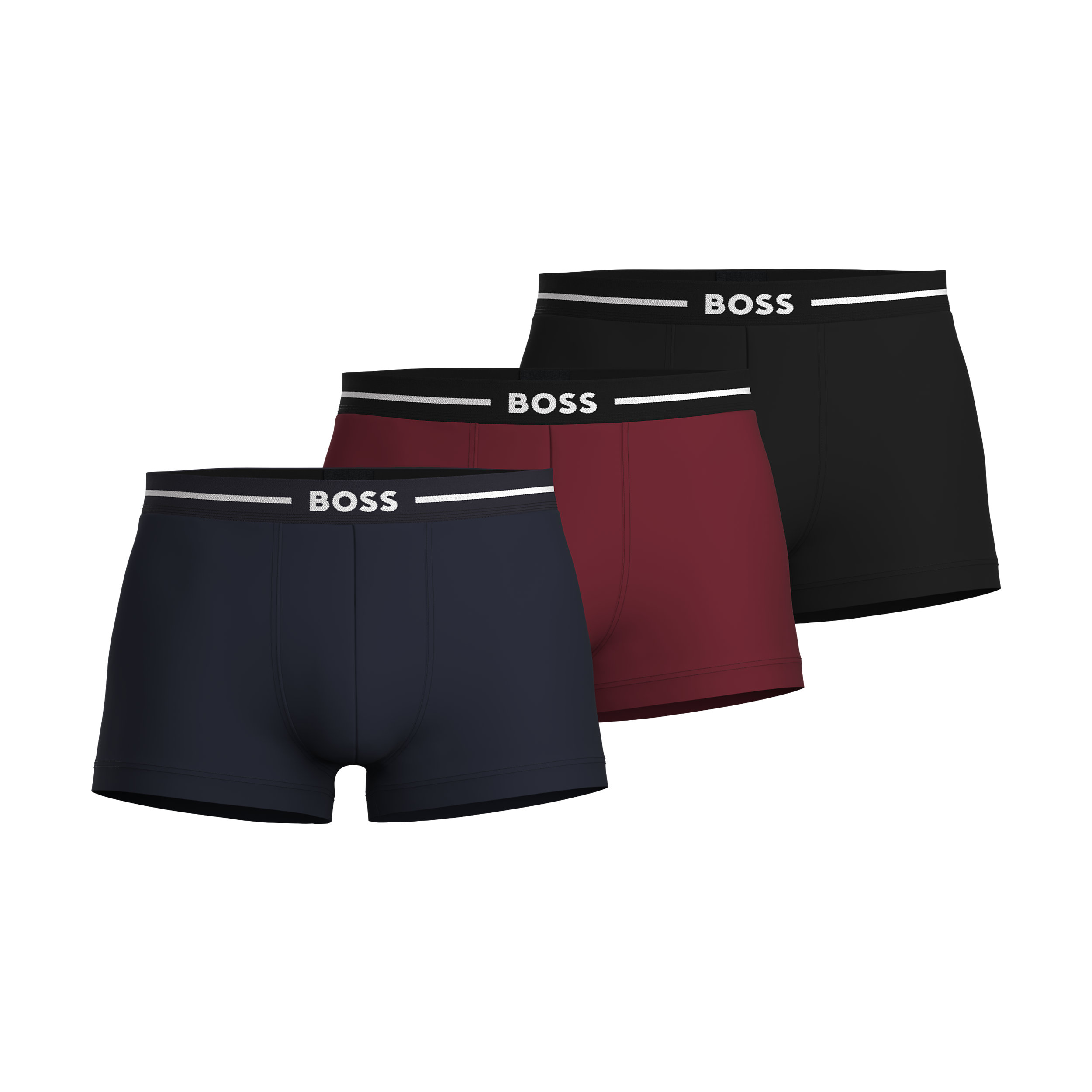 HUGO BOSS Bold trunks (3-pack), heren boxers kort, multicolor (set met verschillende kleuren)
