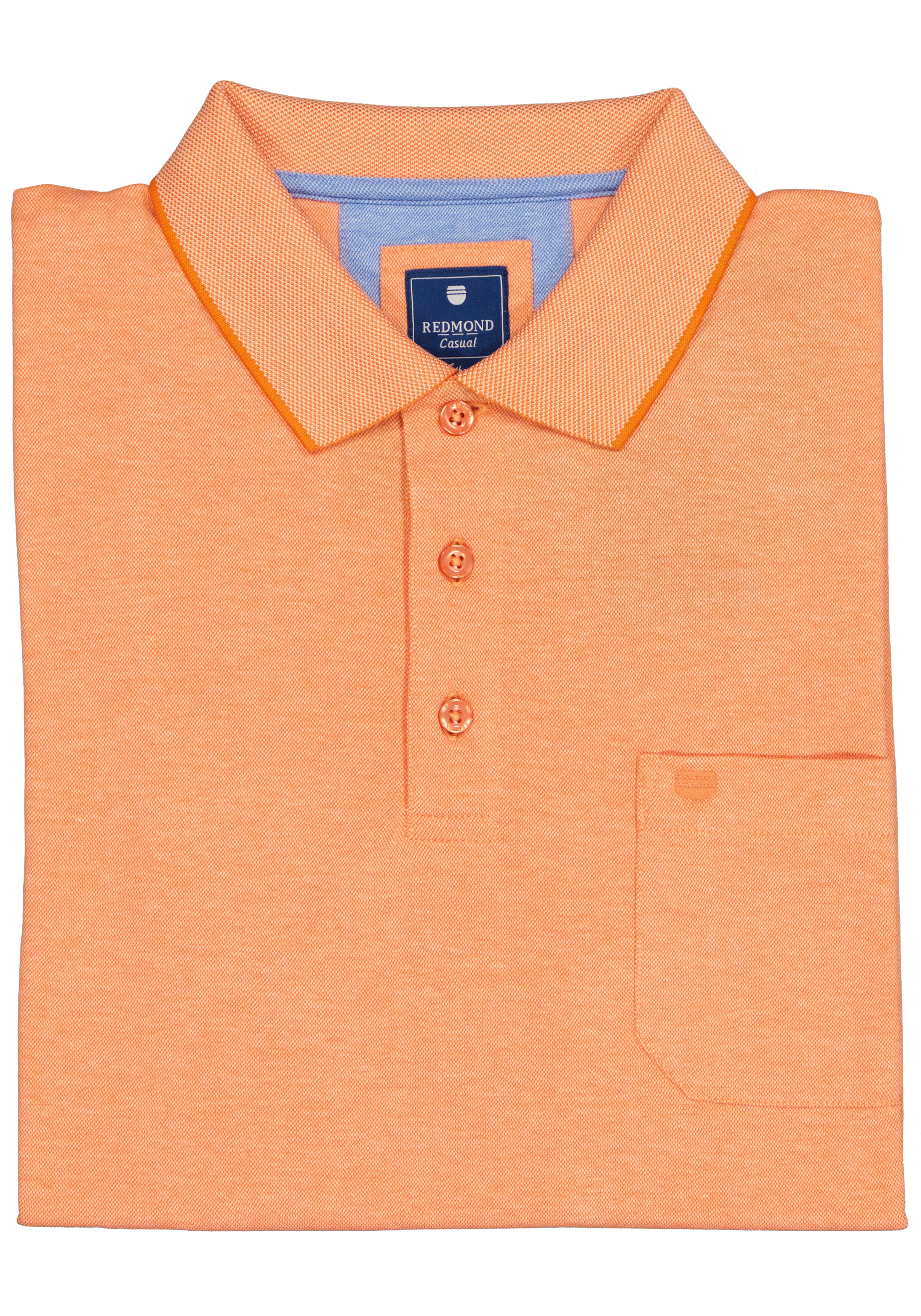 Redmond regular fit poloshirt, oranje melange