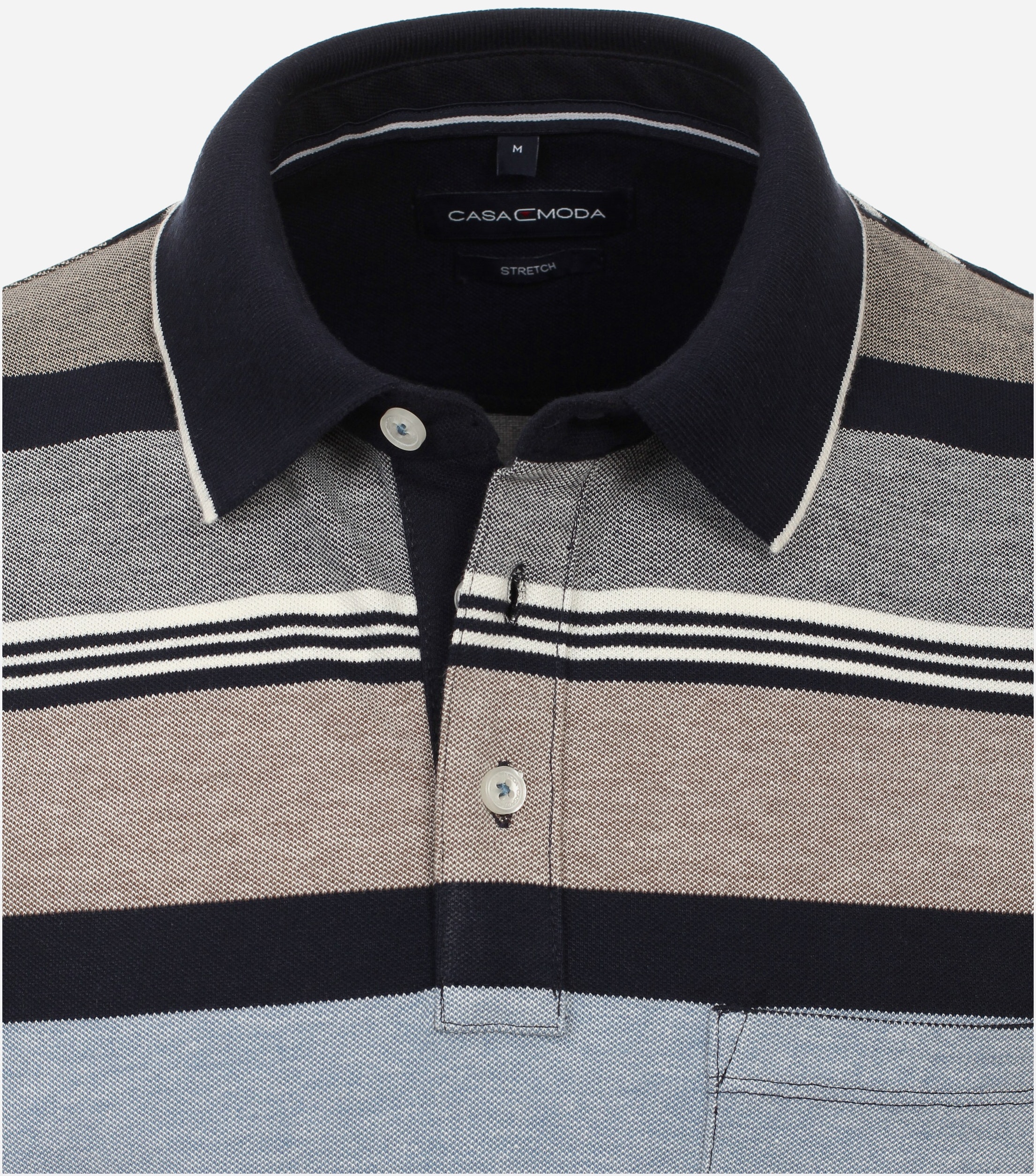 CASA MODA comfort fit heren polo, beige