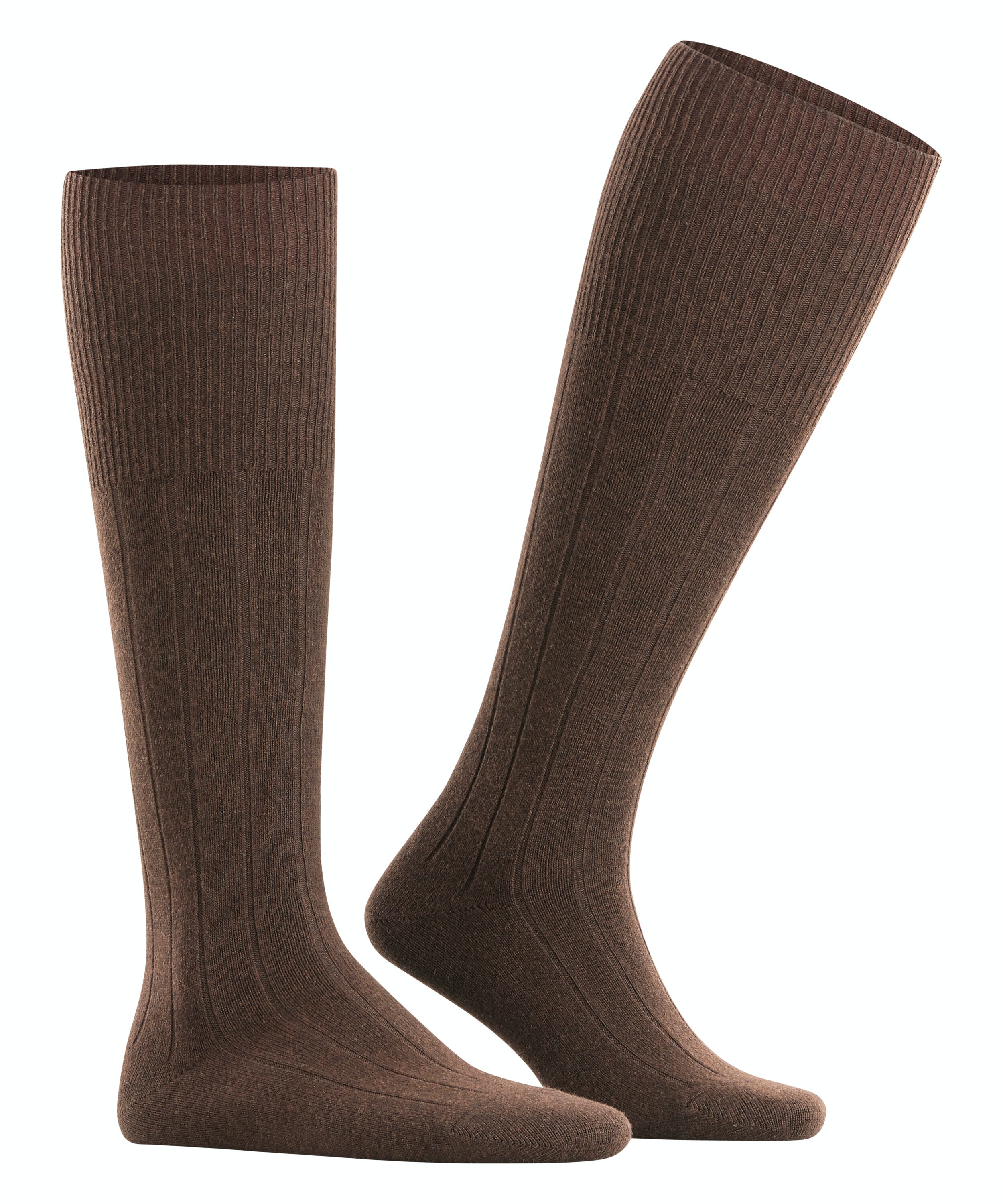 FALKE Lhasa Rib heren kniekousen bruin (brown)