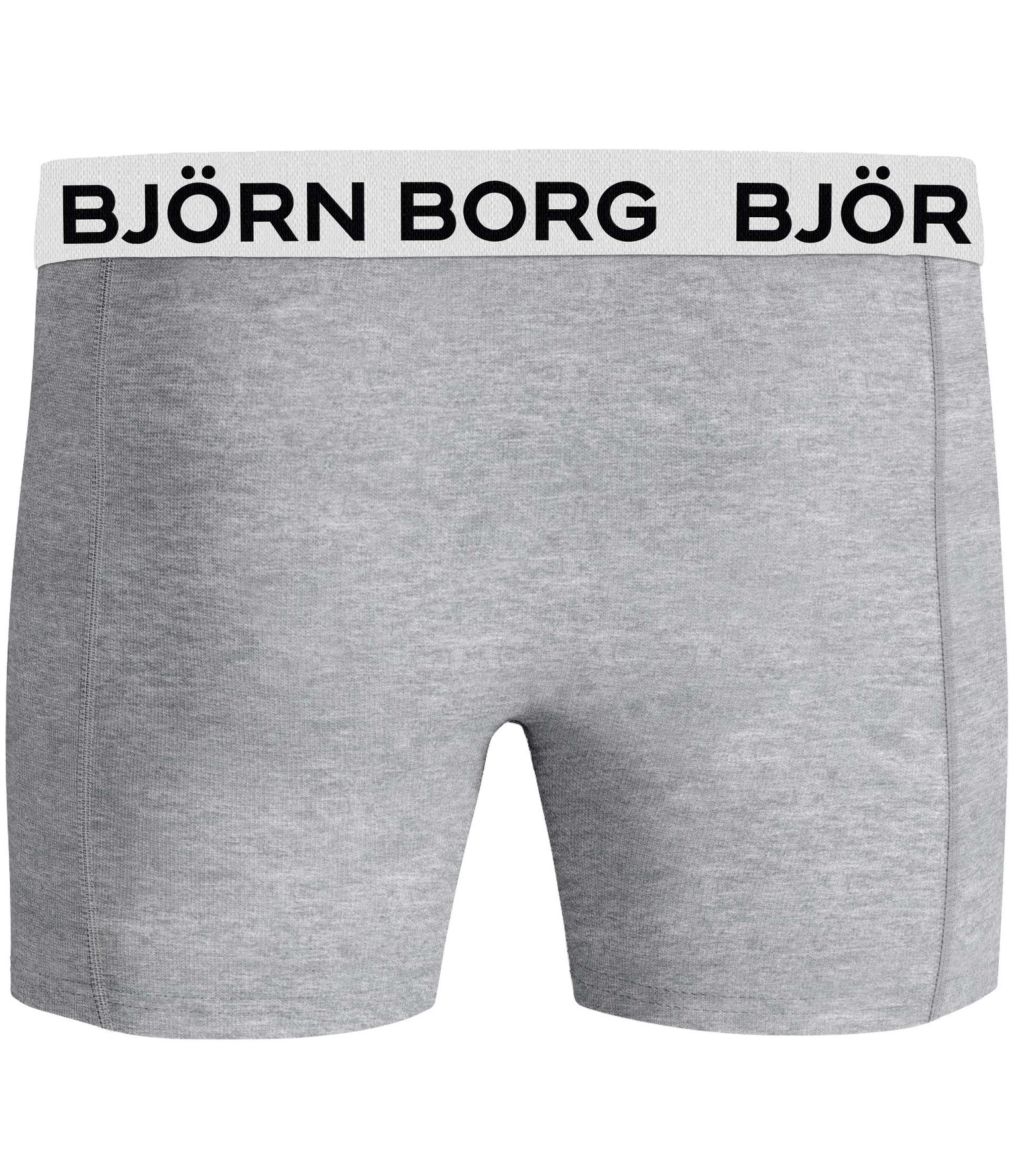 Bjorn Borg Cotton Stretch boxers, heren boxers normale lengte (2-pack), zwart en grijs