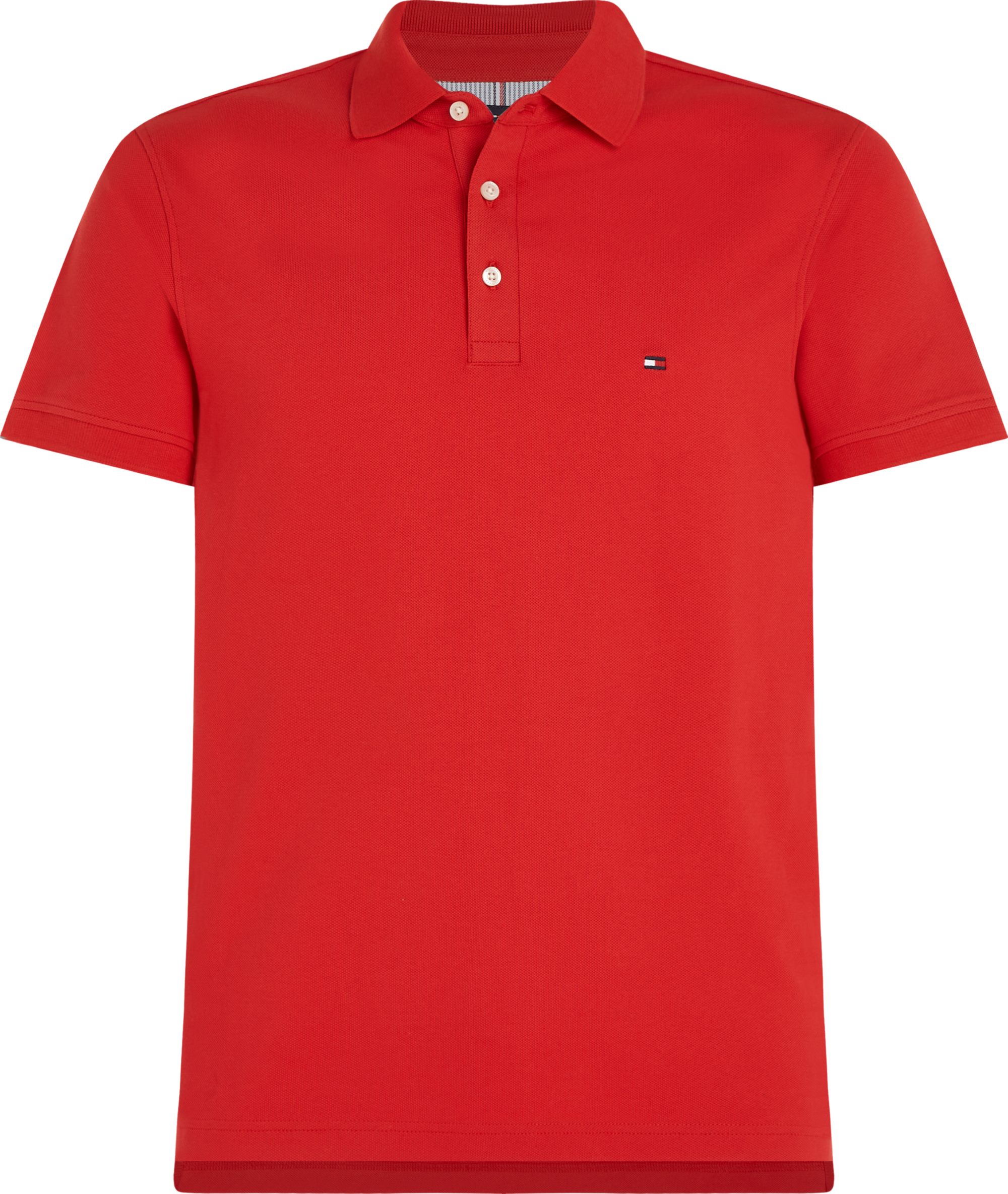 Tommy Hilfiger 1985 Slim Polo, heren poloshirt, rood