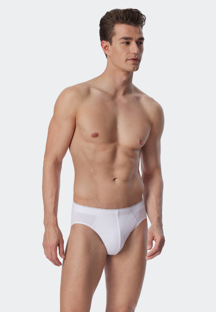 SCHIESSER 95/5 slip (1-pack), heren supermini slip biokatoen wit