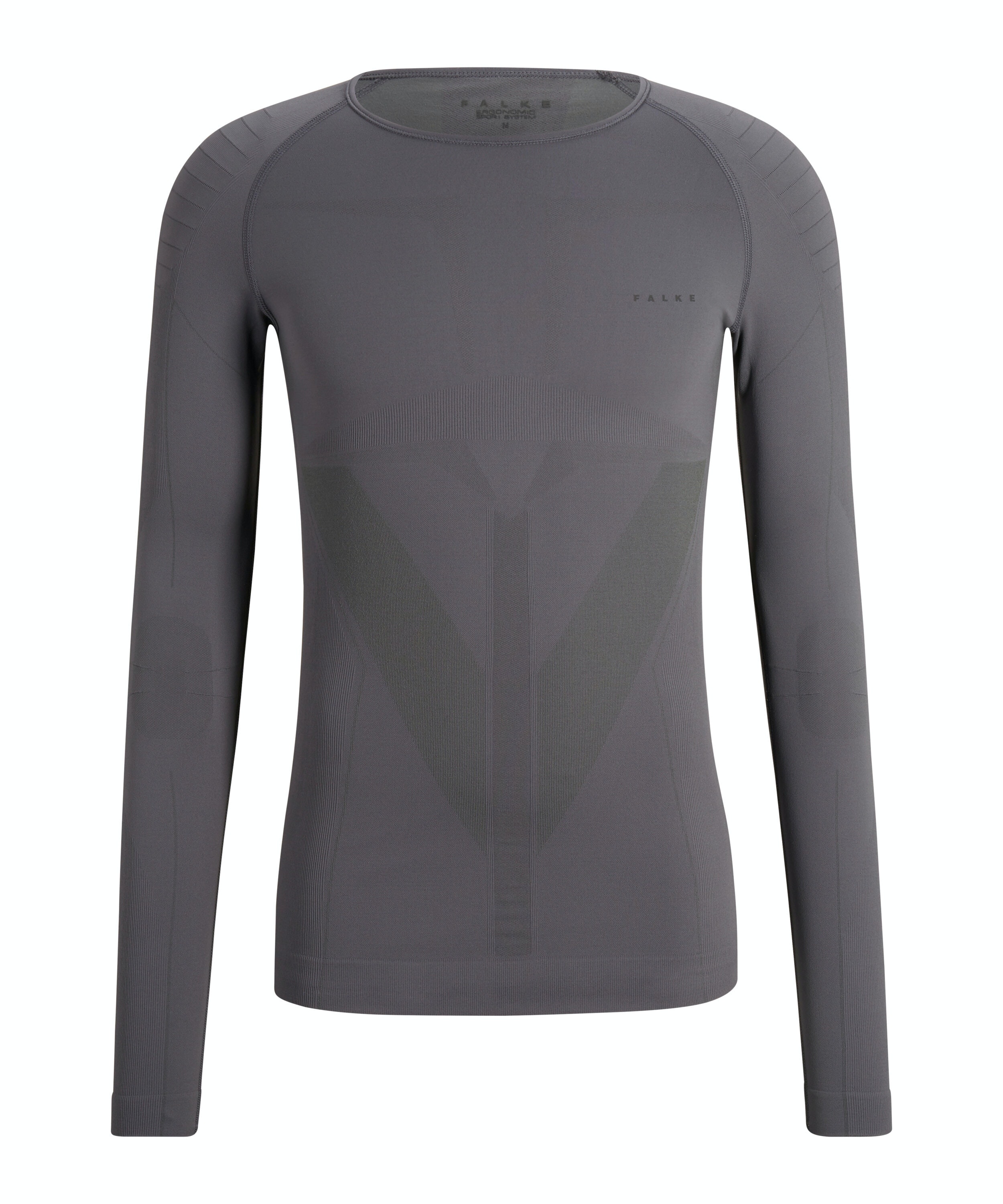 FALKE heren lange mouw shirt Warm, thermoshirt, grijs (concrete)