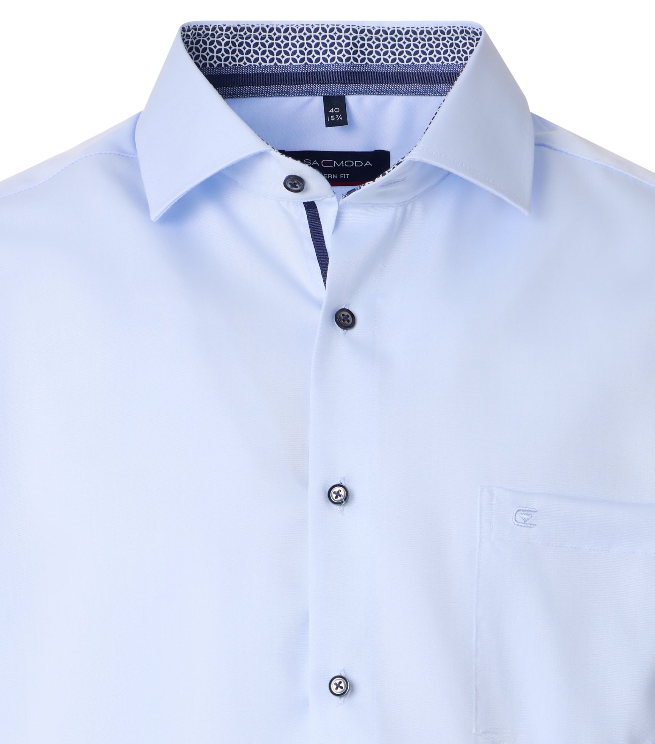 CASA MODA modern fit overhemd, twill, blauw