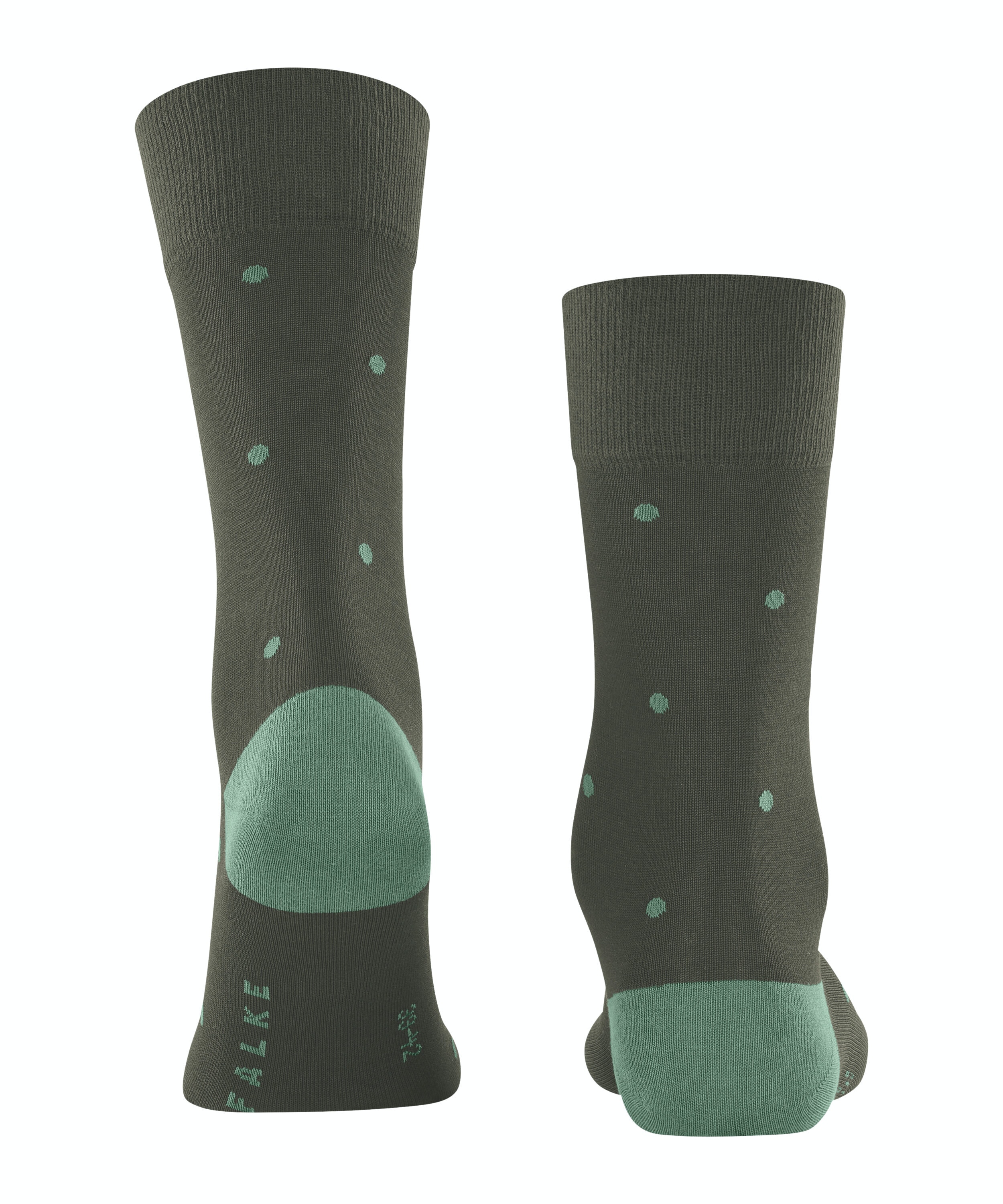 FALKE Dot herensokken, olijfgroen (military)