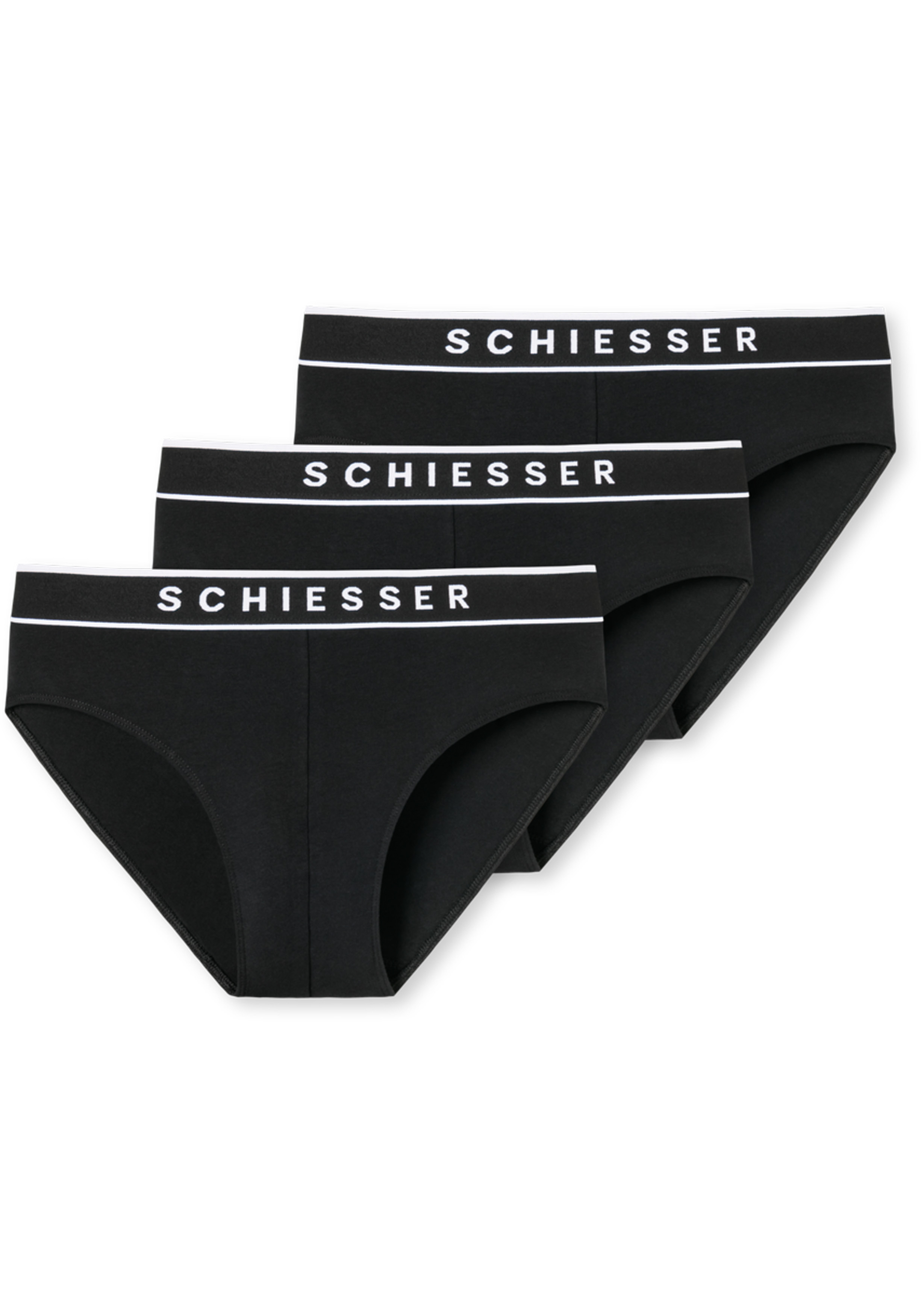 SCHIESSER 95/5 rio slips (3-pack), zwart