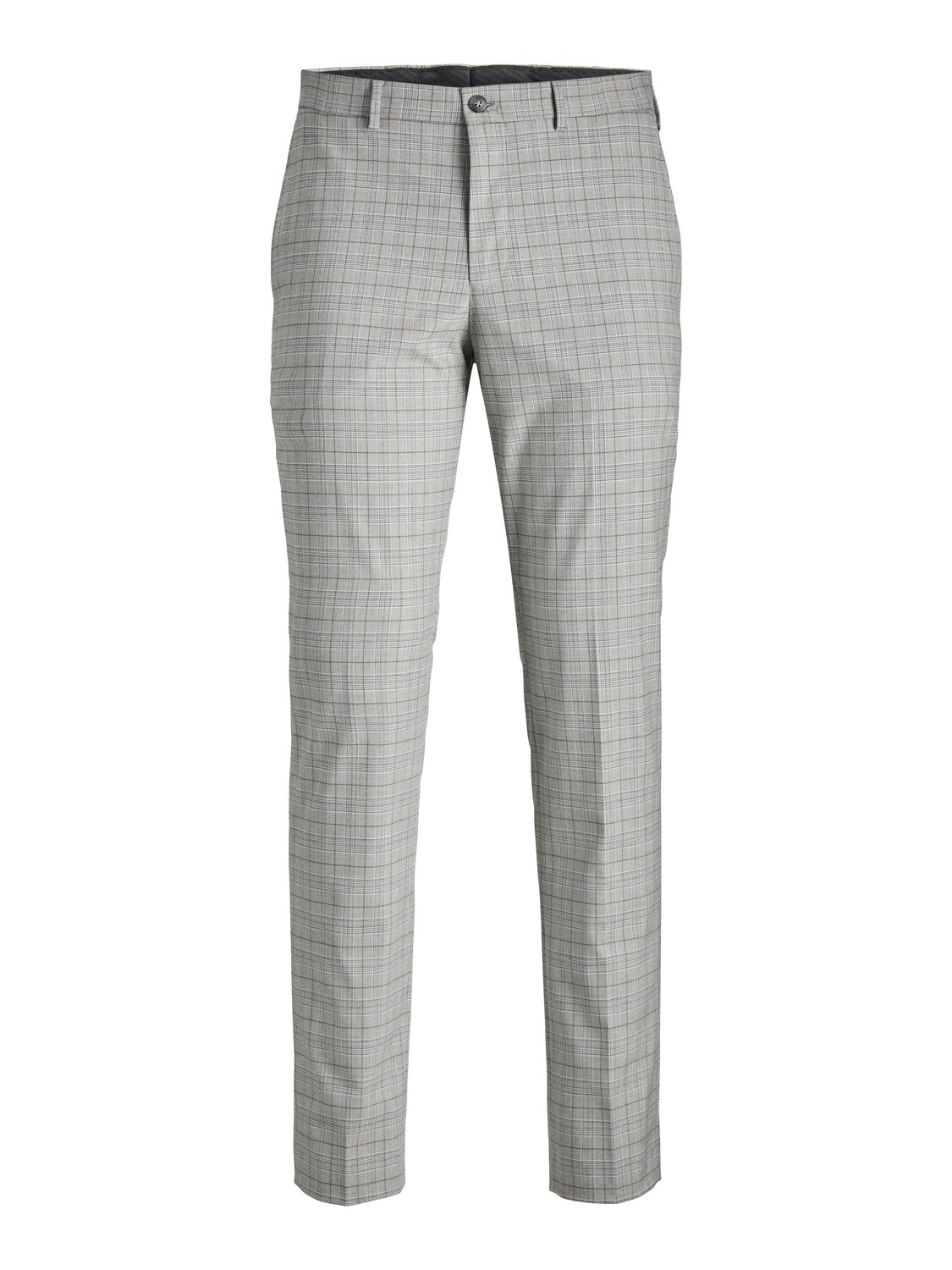 JACK & JONES Solaris Check Trouser loose fit, heren pantalon, grijs