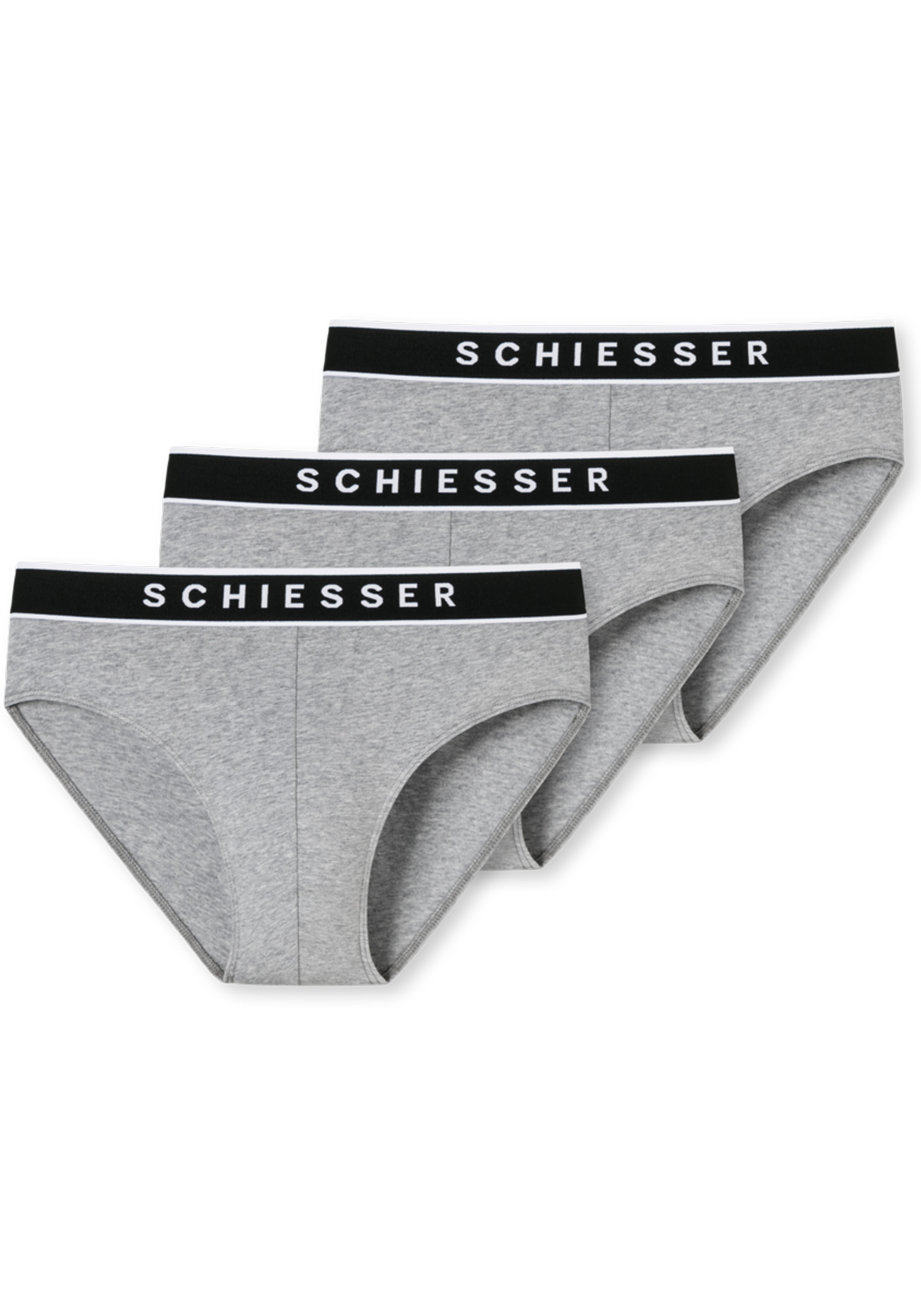 SCHIESSER 95/5 rio slips (3-pack), grijs