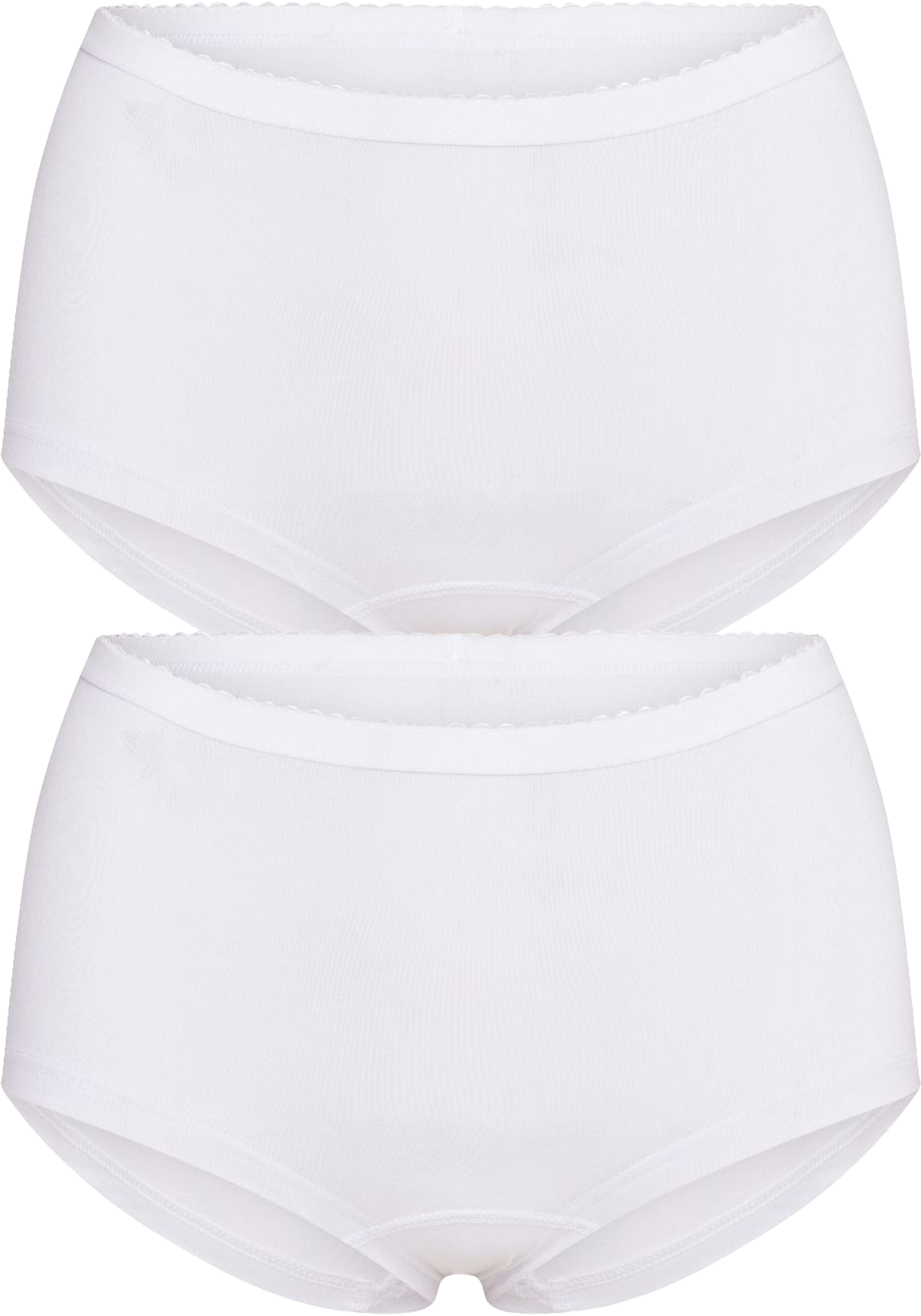 RJ Bodywear Everyday dames Middelburg short (2-pack), wit