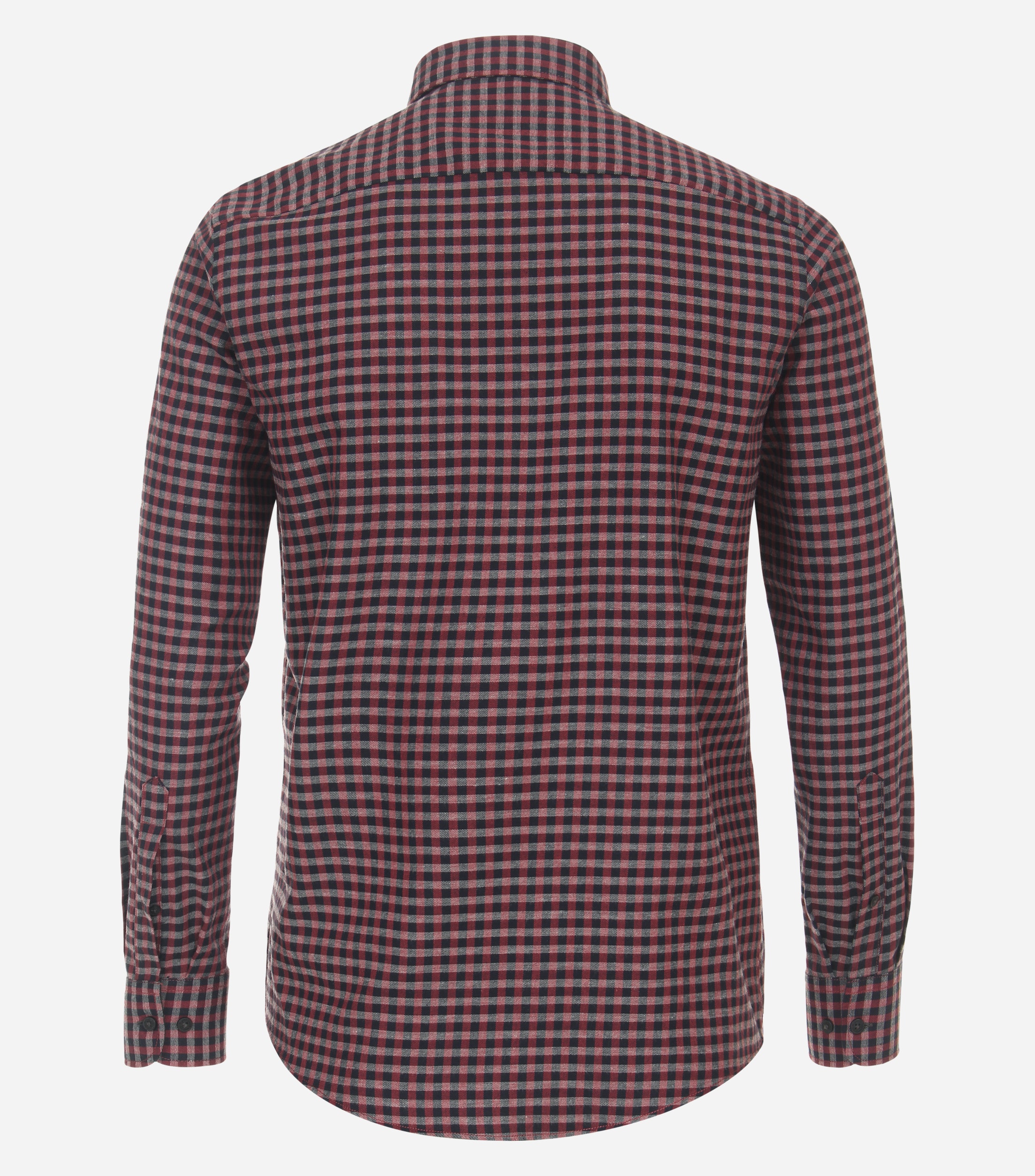 CASA MODA Sport casual fit overhemd, flanel, rood geruit