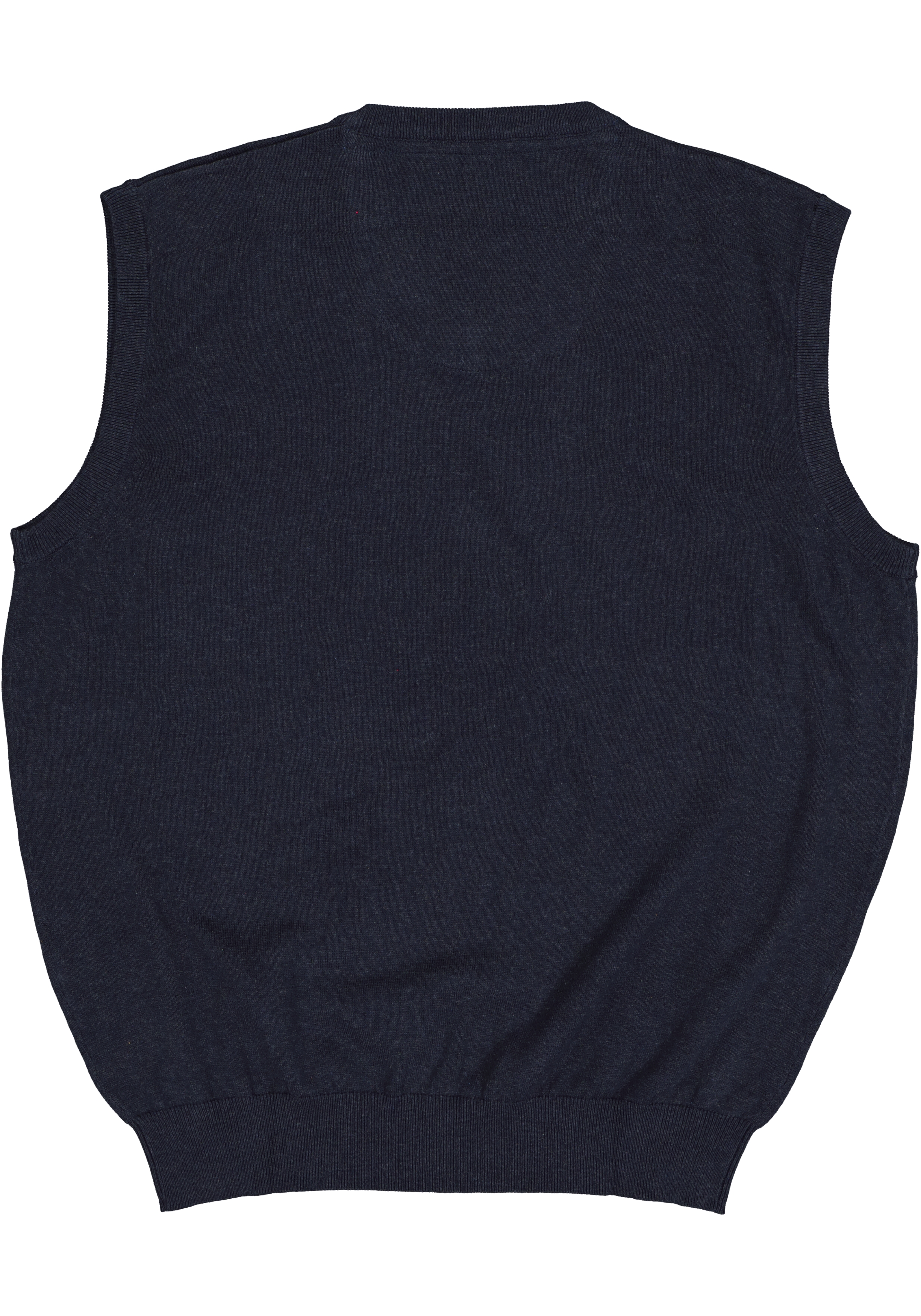 Redmond heren spencer katoen, V-hals, marine blauw