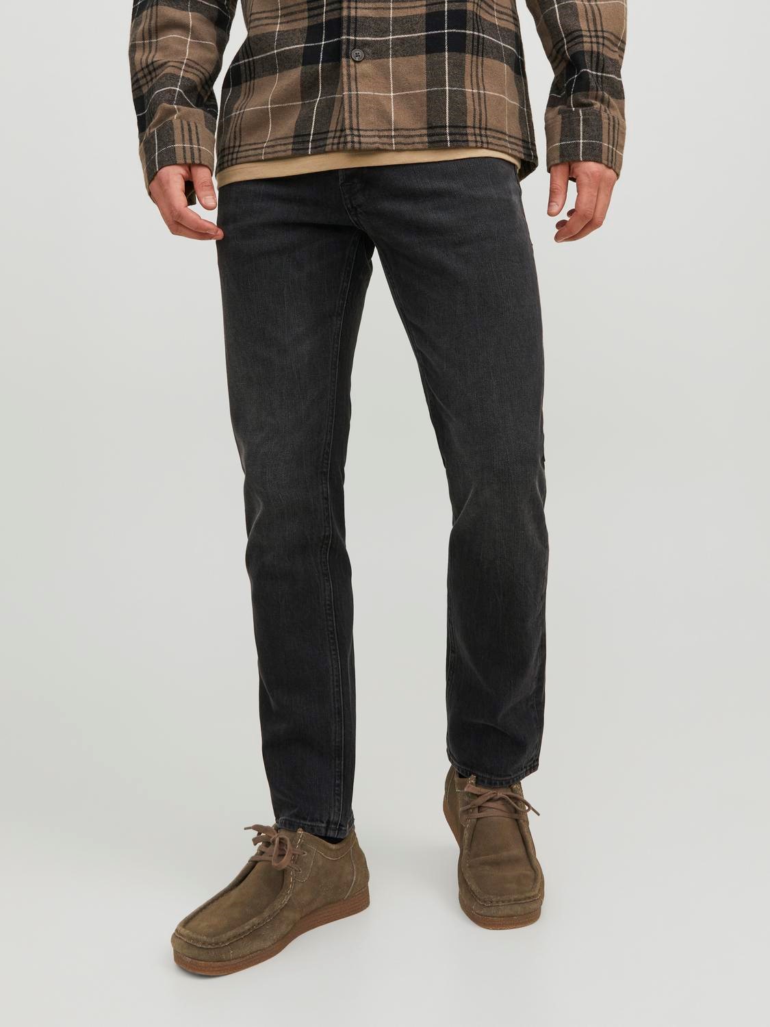 JACK & JONES Mike Original regular fit, heren jeans, zwart denim