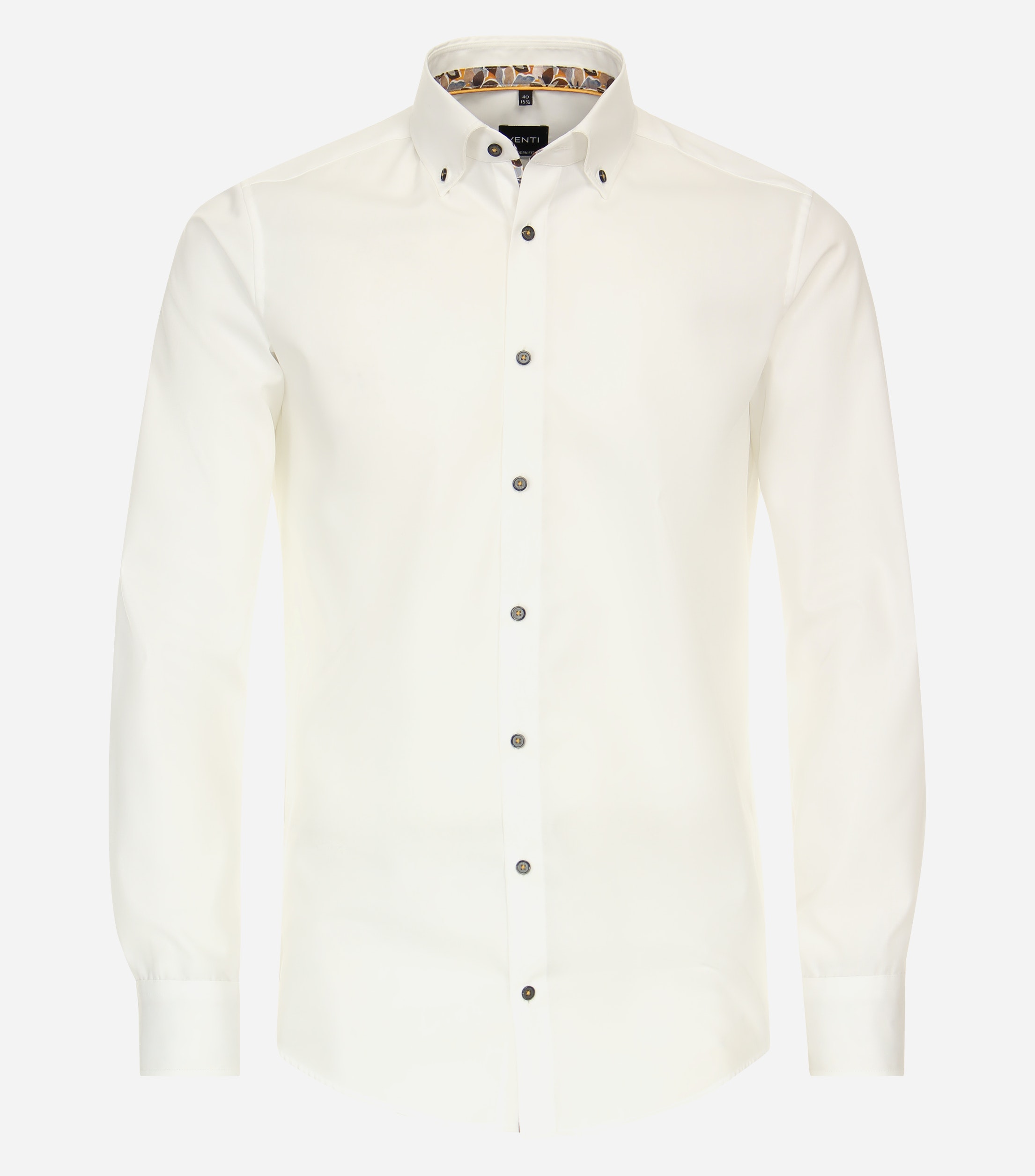 VENTI modern fit overhemd, popeline, beige