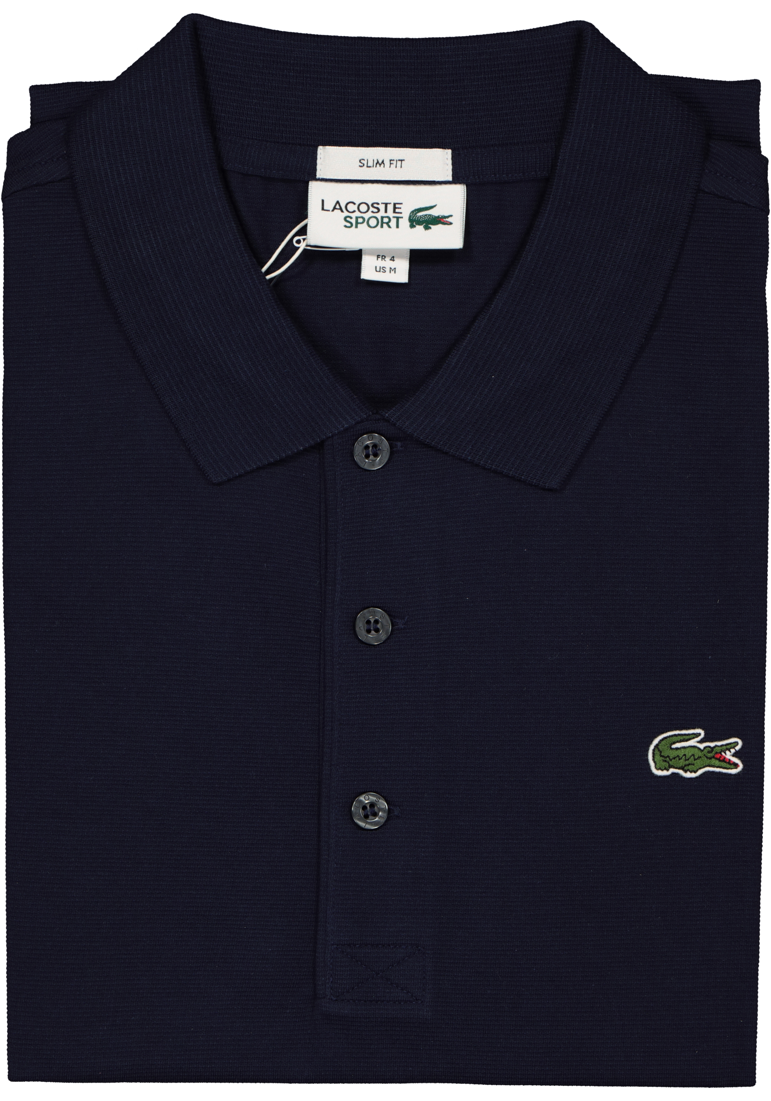 Lacoste Sport polo slim fit, ultra lightweight knit, marine blauw