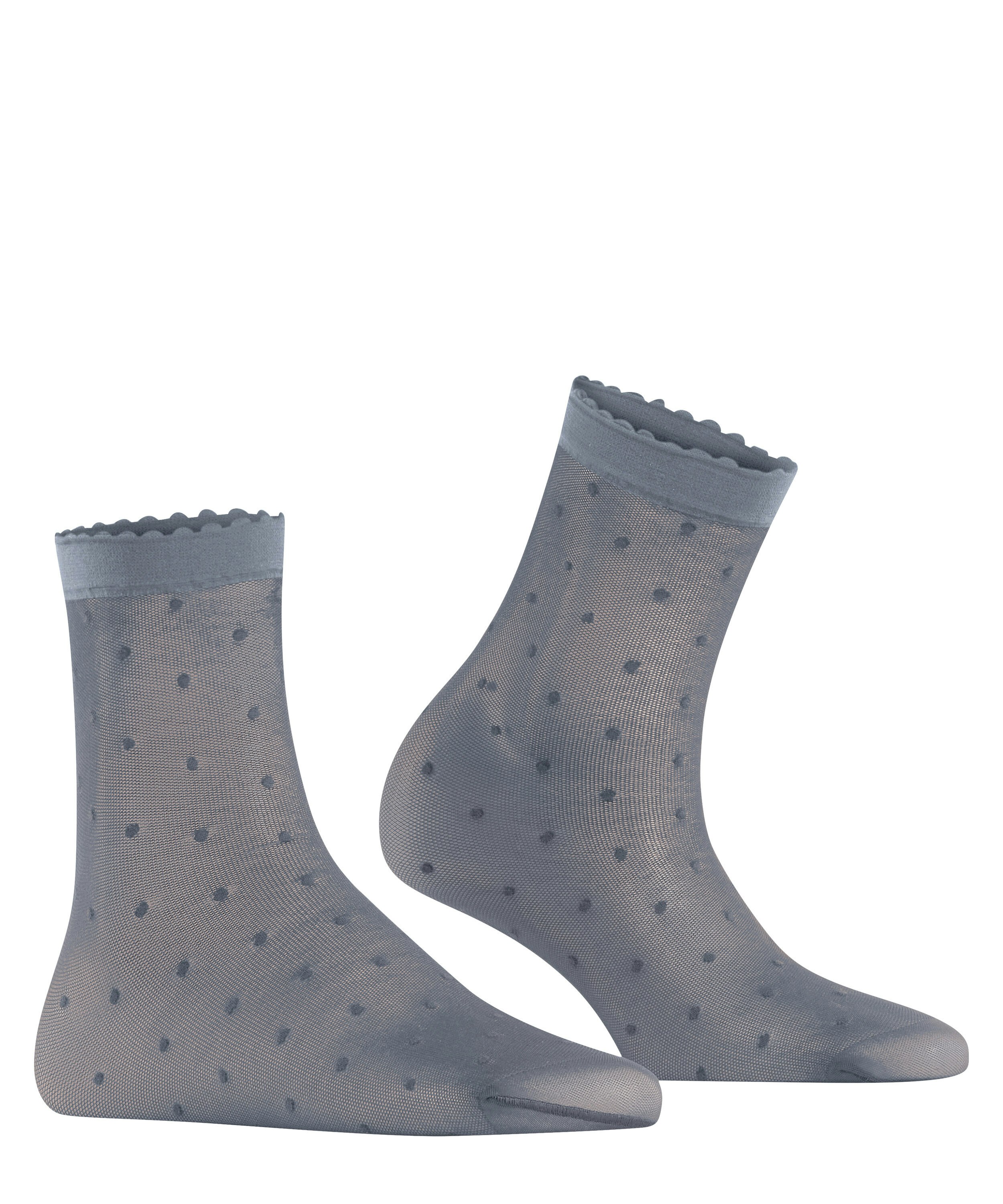 FALKE Dot 15 DEN Dames Sokjes, Grijs (pearl Grey