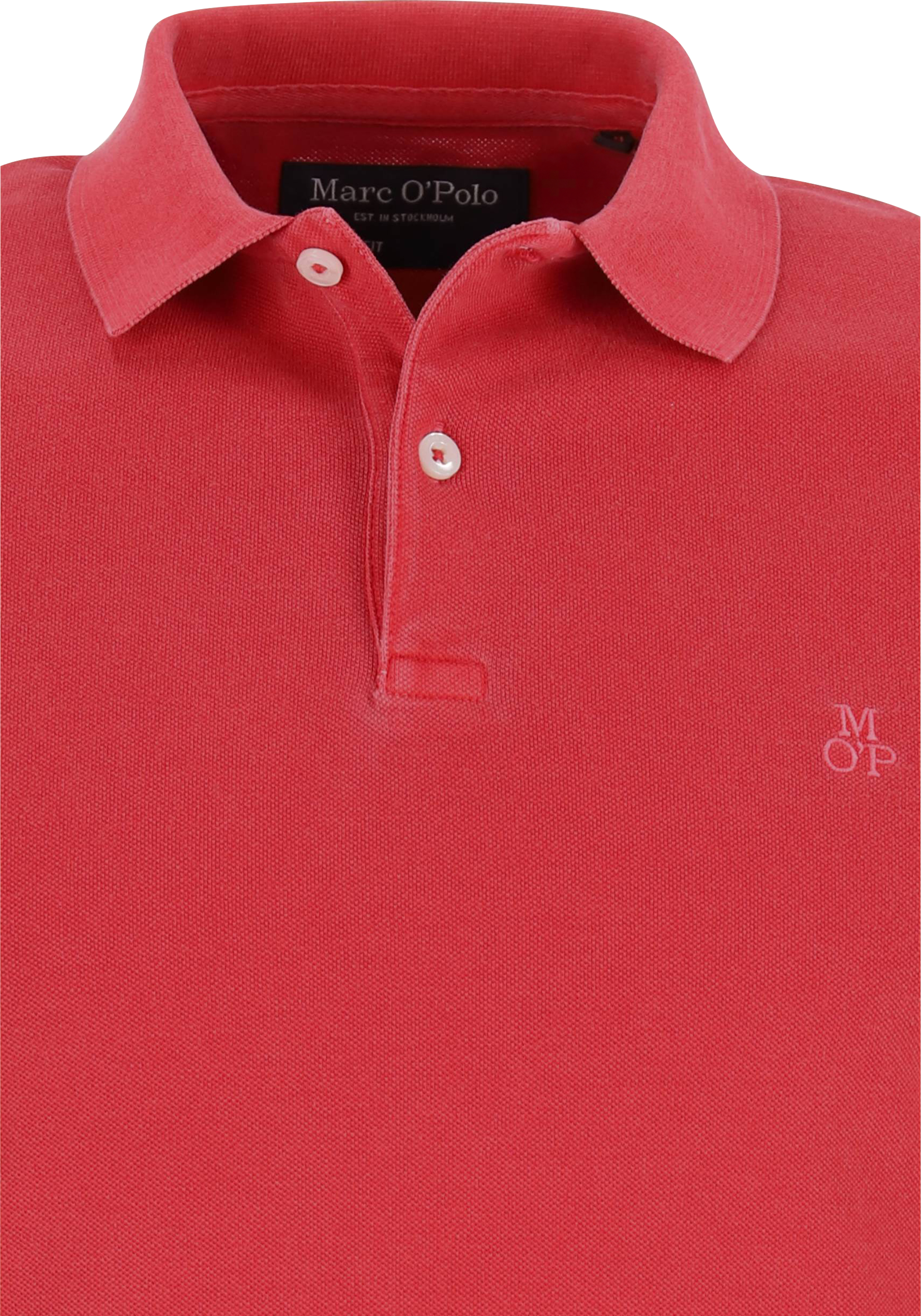 Marc O'Polo shaped fit polo, heren poloshirt korte mouw, rood