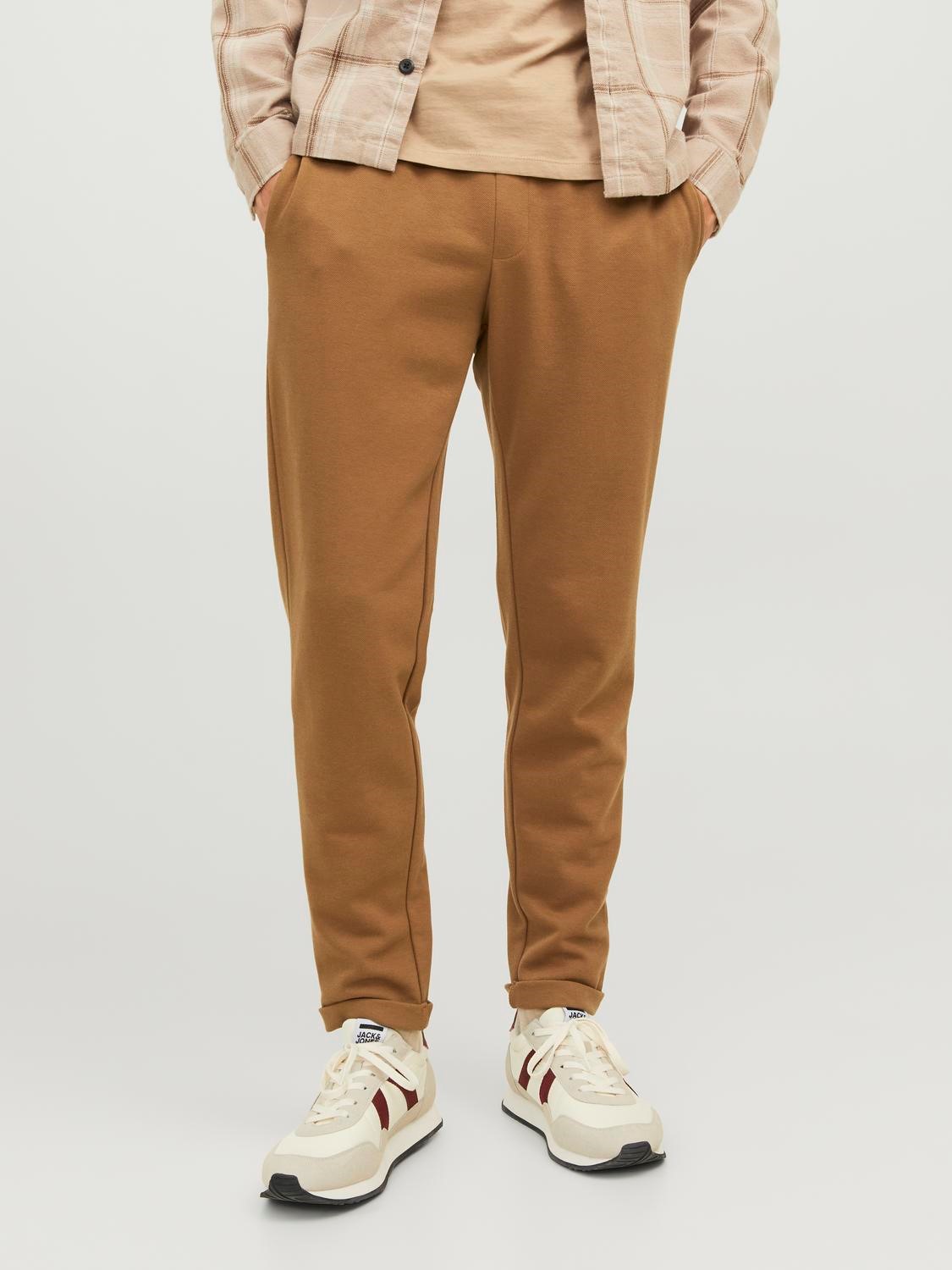 JACK & JONES Ace Smart Sweat Pants regular fit, heren joggingbroek, camel bruin