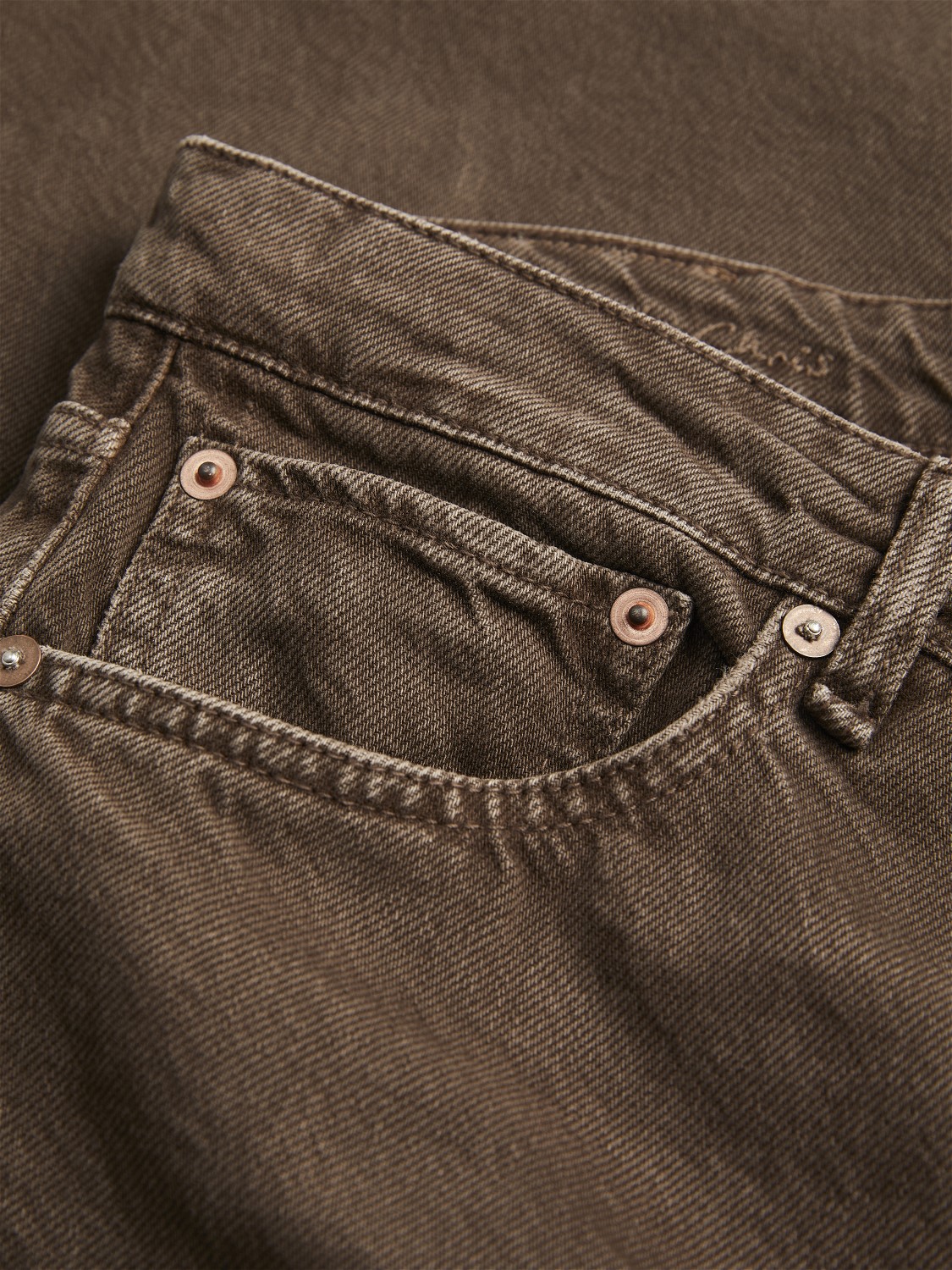 JACK & JONES Chris Cooper loose fit, heren jeans, chocoladebruin