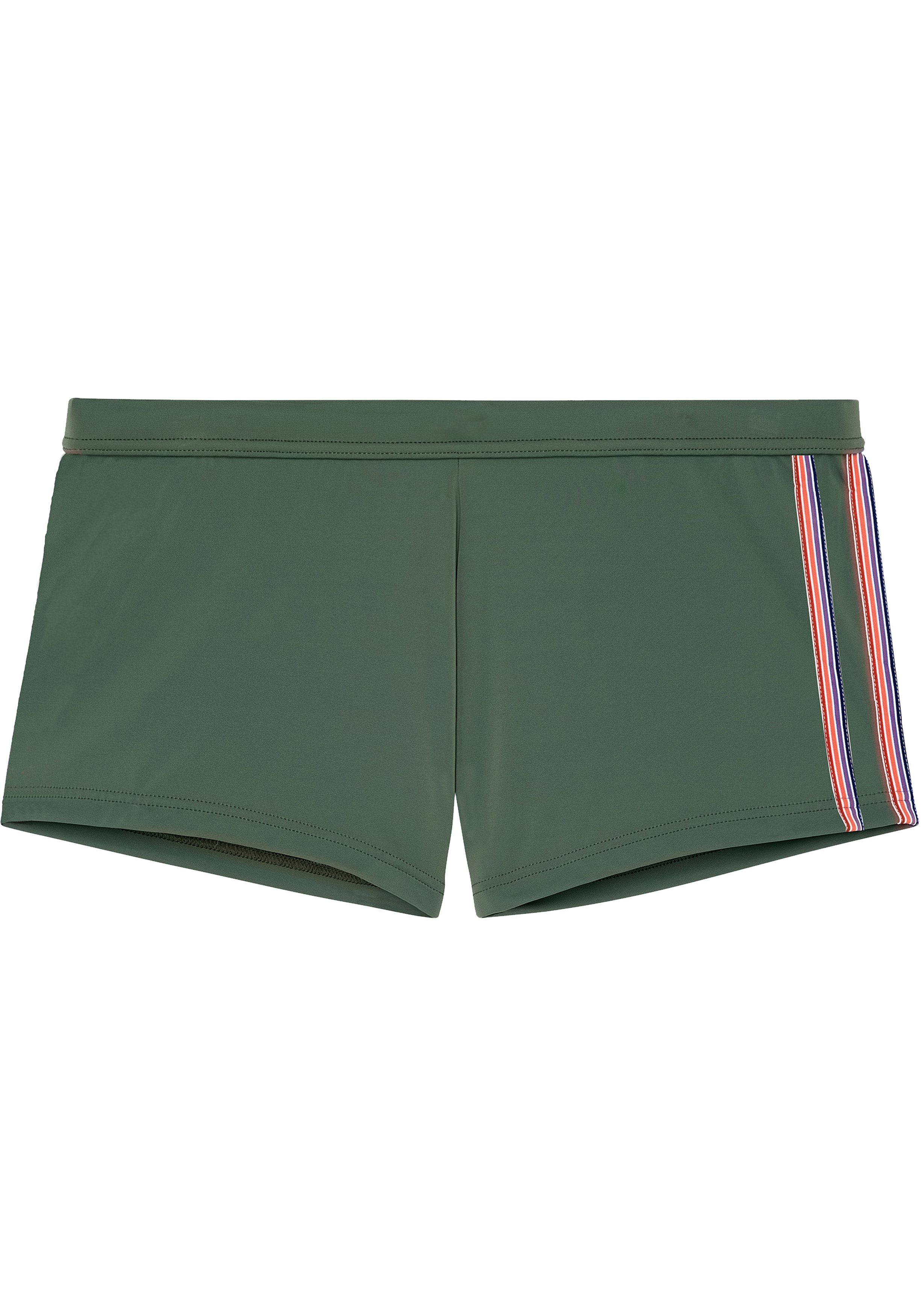 HOM Nautical cup swim shorts, heren zwembroek, kaki groen
