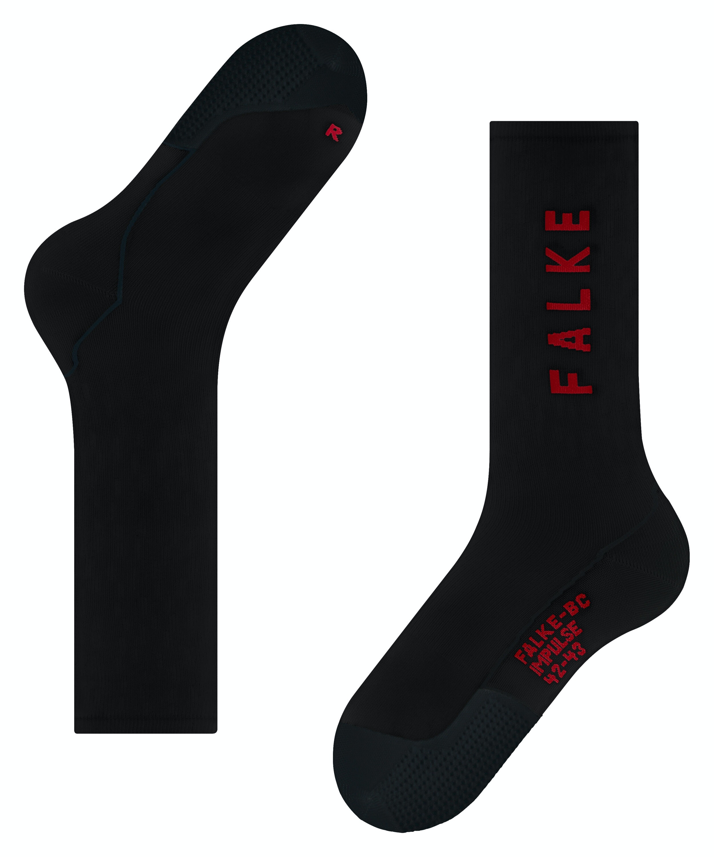 FALKE BC Impulse unisex sokken, zwart (black)