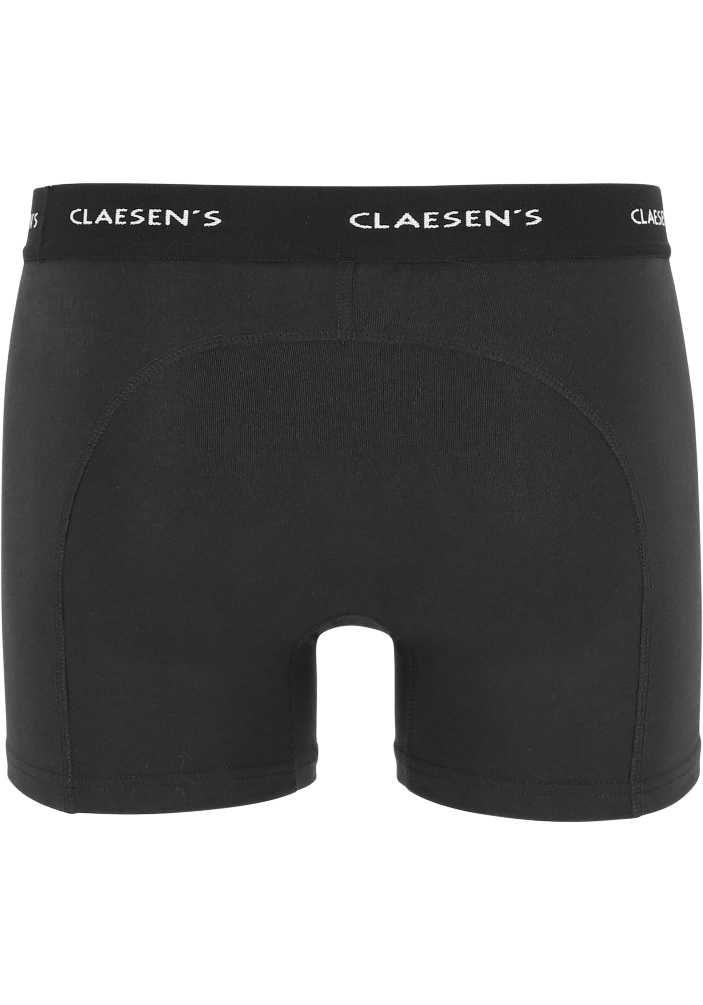 Claesen's Basics boxers (3-pack), heren boxers lang, zwart