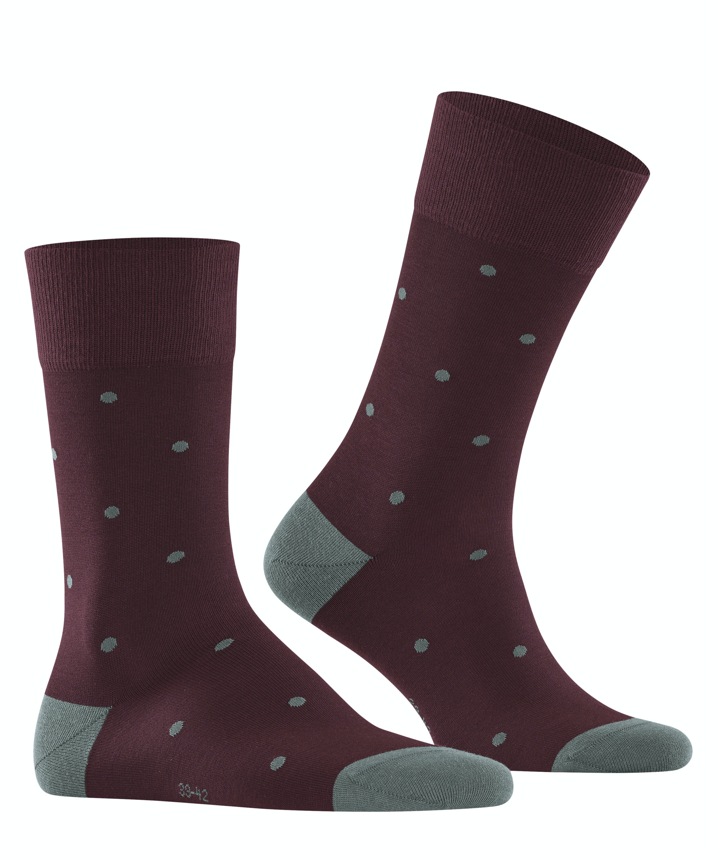 FALKE Dot herensokken, donkerrood (barolo)