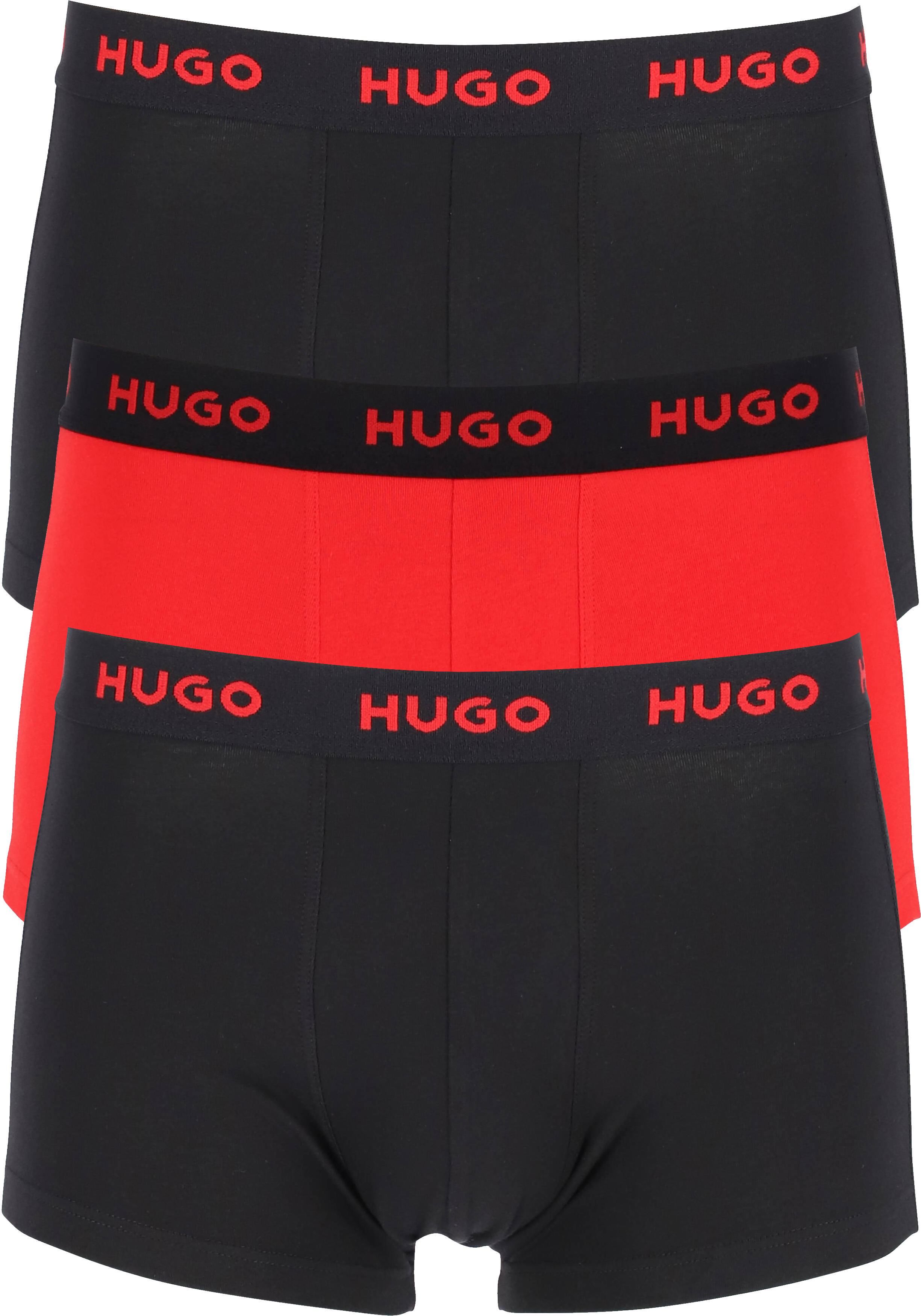 HUGO trunks (3-pack), heren boxers kort, multicolor (set met verschillende kleuren)