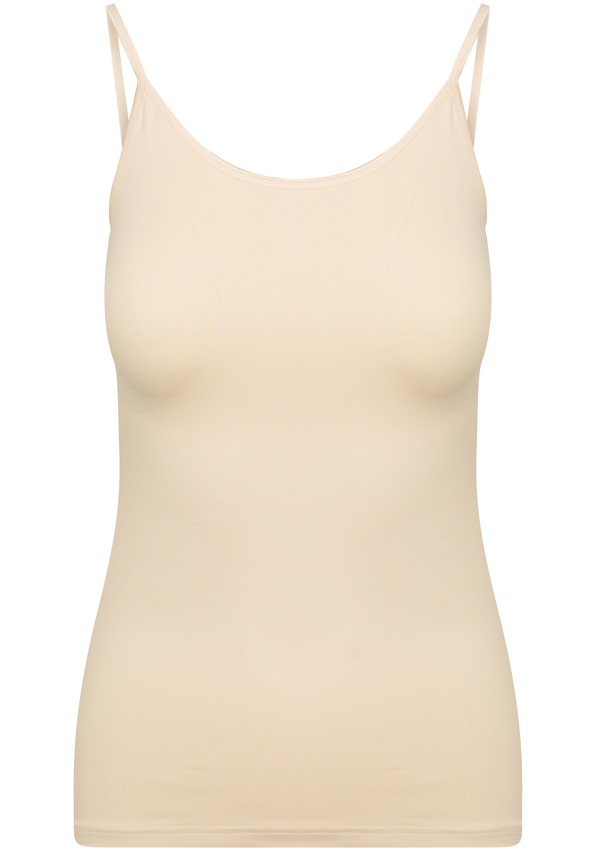 RJ Bodywear Pure Color dames spaghetti top (1-pack), hemdje met smalle verstelbare bandjes, huid