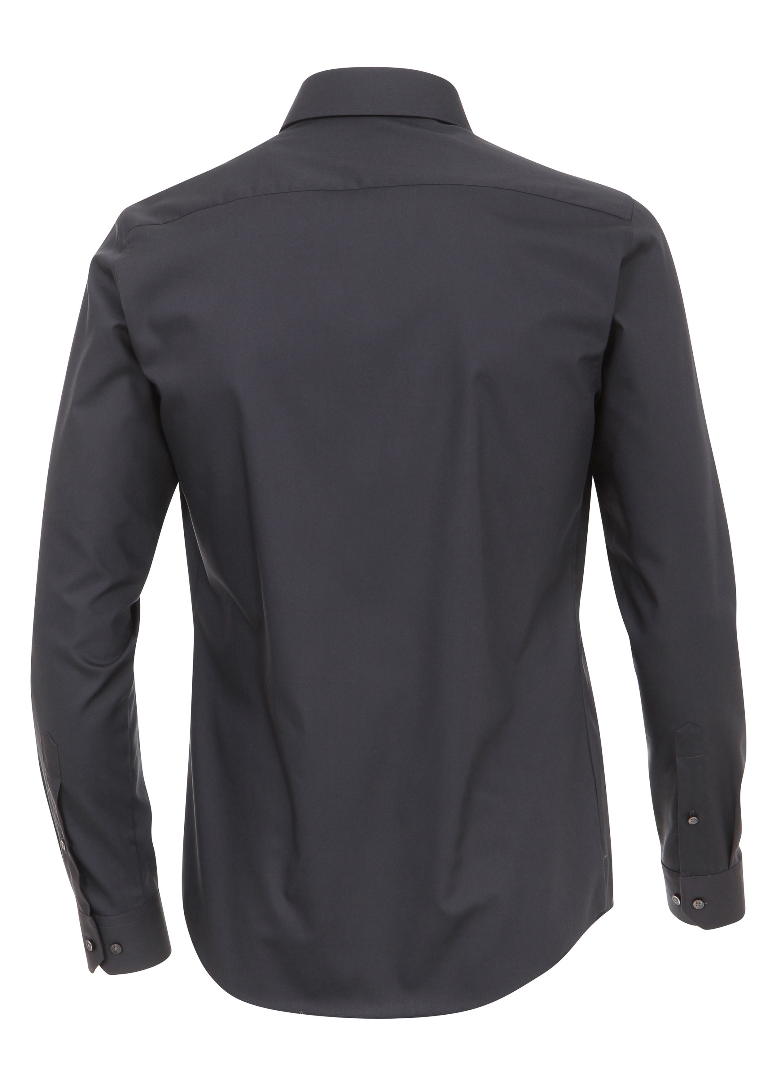 Redmond slim fit overhemd, antraciet grijs
