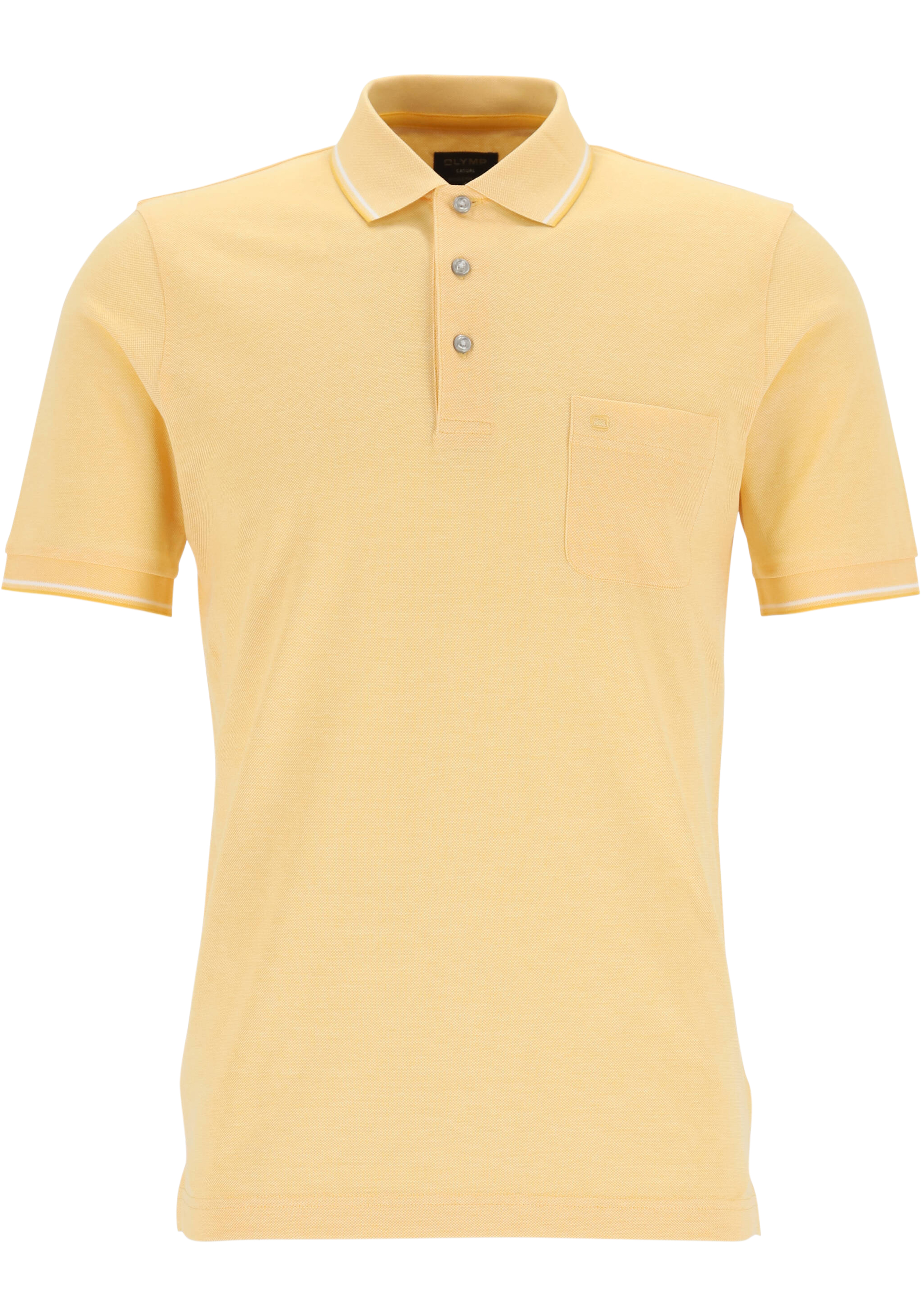 OLYMP Polo Casual, modern fit polo, geel