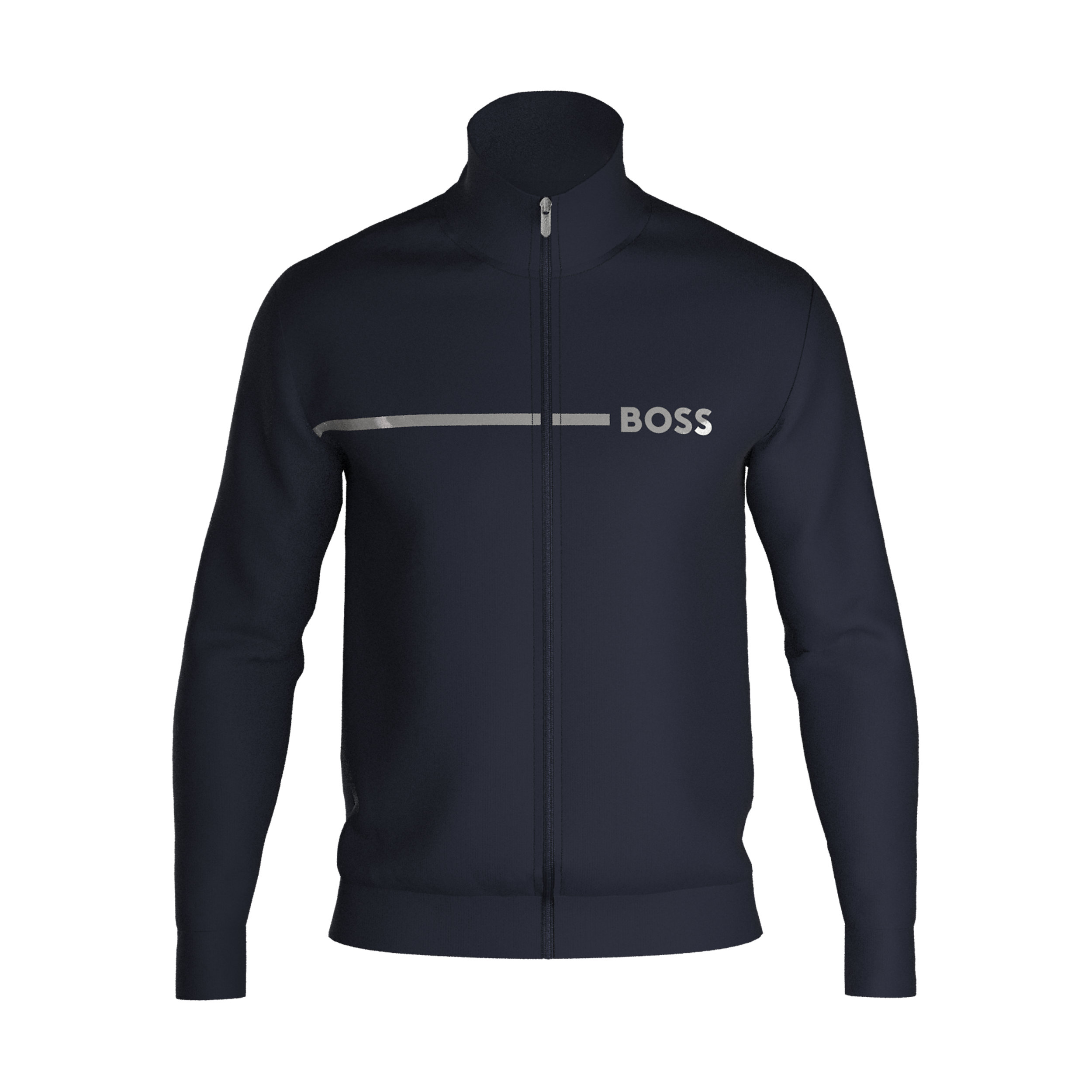 BOSS Tracksuit Jacket, heren lounge vest, donkerblauw