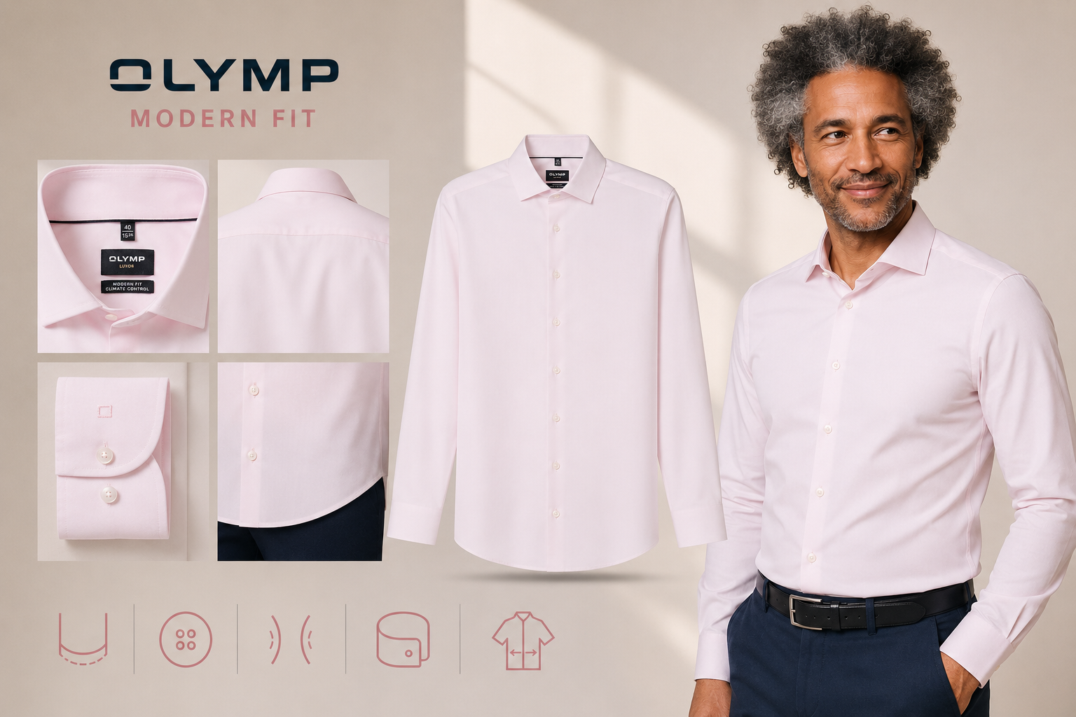 De nieuwe OLYMP Luxor Modern Fit: vernieuwde uitstraling, vertrouwde pasvorm