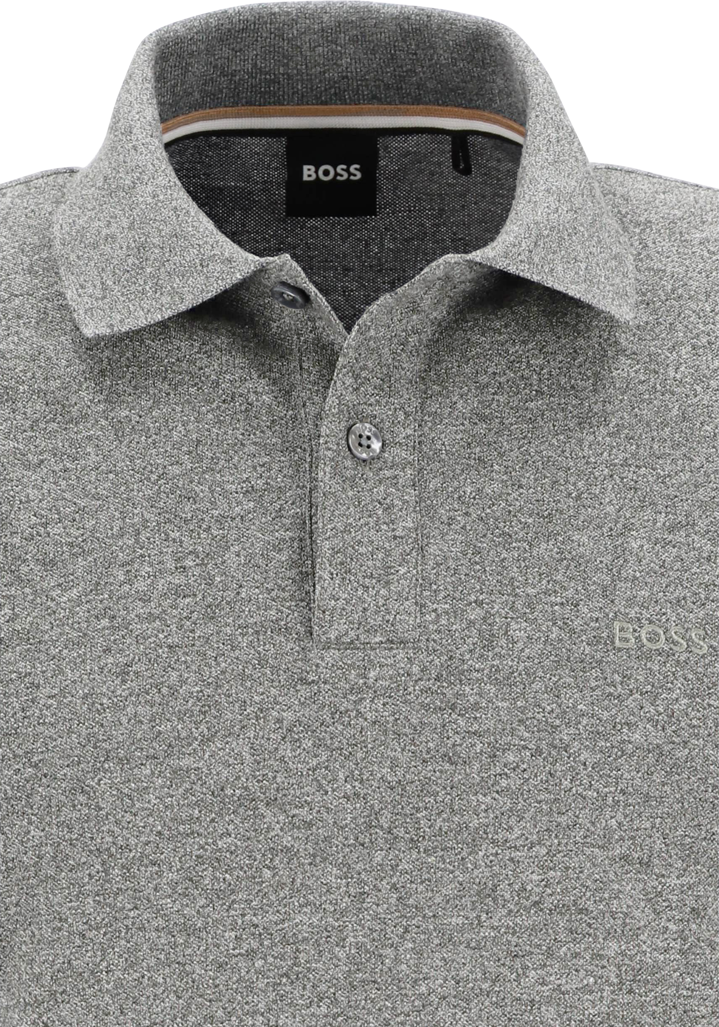 BOSS Pallas regular fit polo, pique, zilver