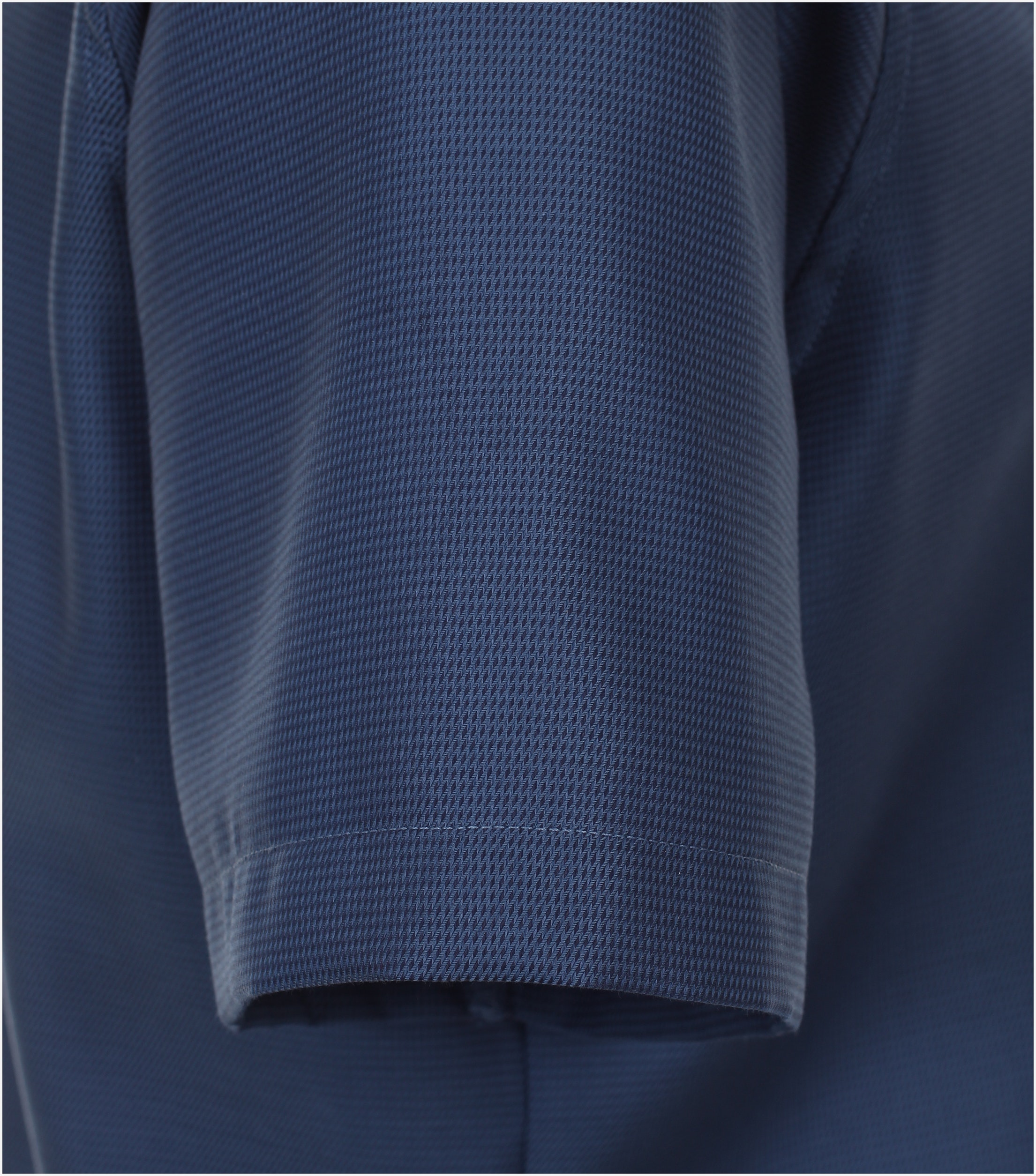 VENTI modern fit overhemd, korte mouw, twill, blauw